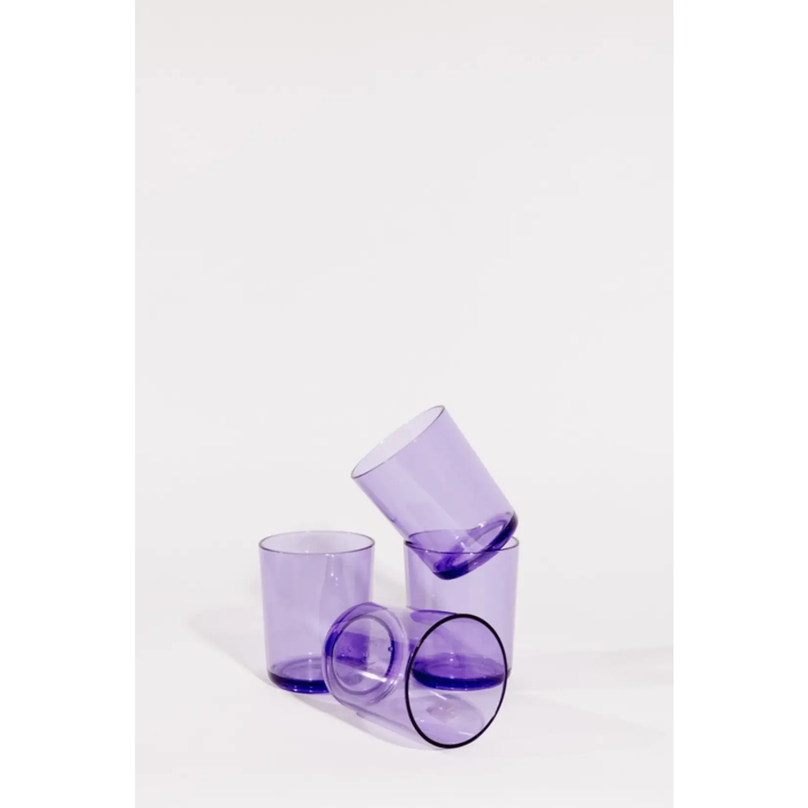 El Arroyo Set of 4 Acrylic Cups Purple