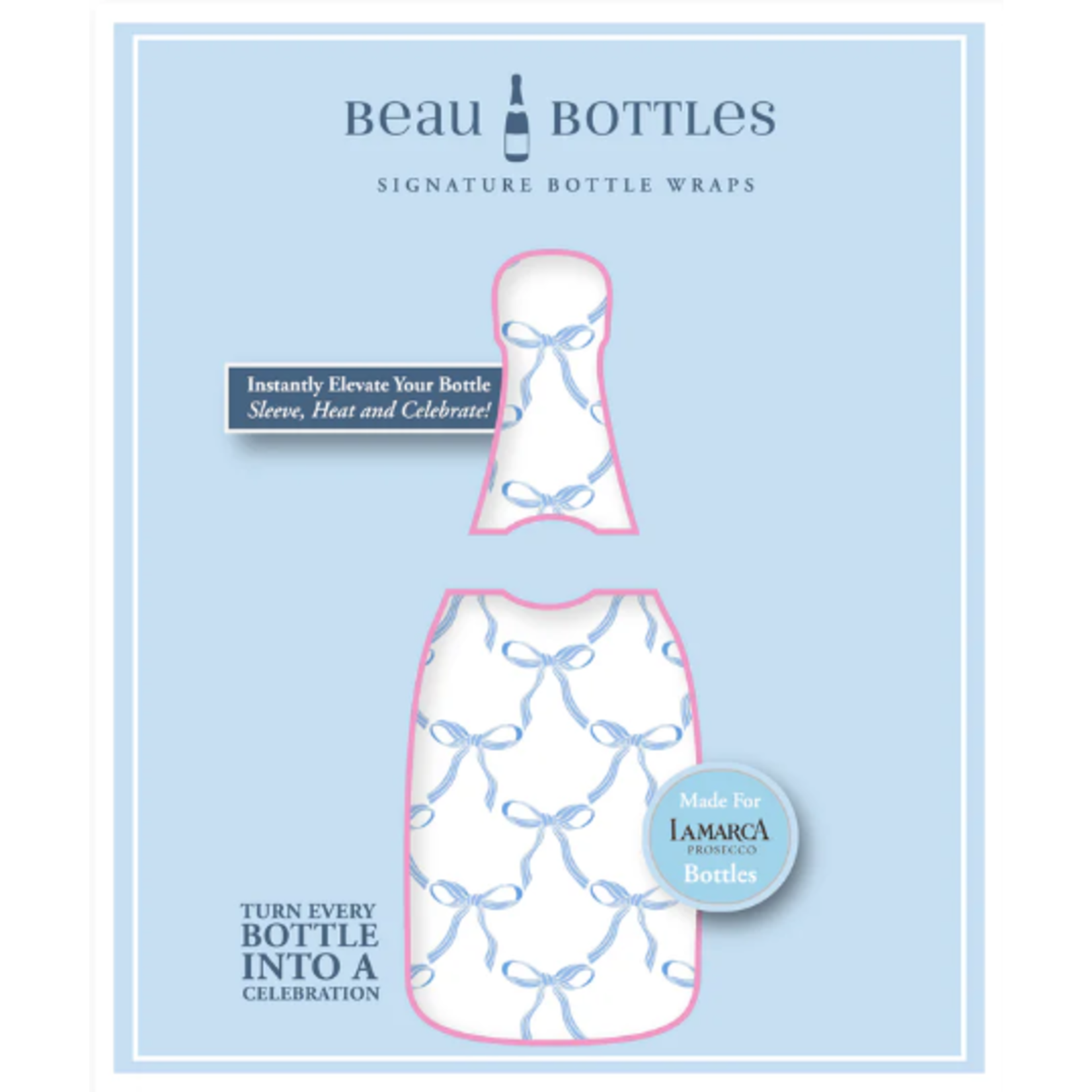 Beau Bottles Beau Bottles Grandmillenial Blue Bows - Lamarca Edition