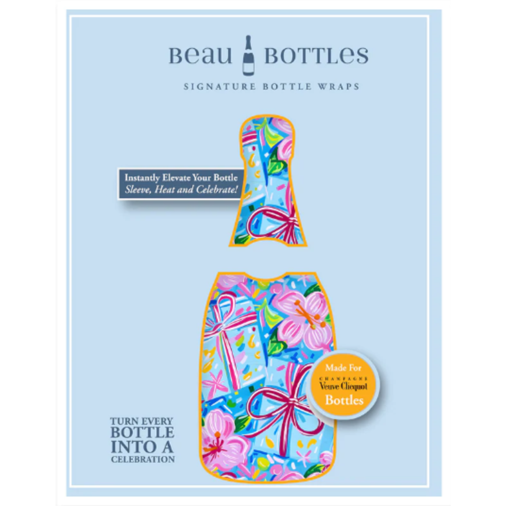 Beau Bottles Beau Bottles Preppy Happy Birthday Brushed Present-Veuve Edition