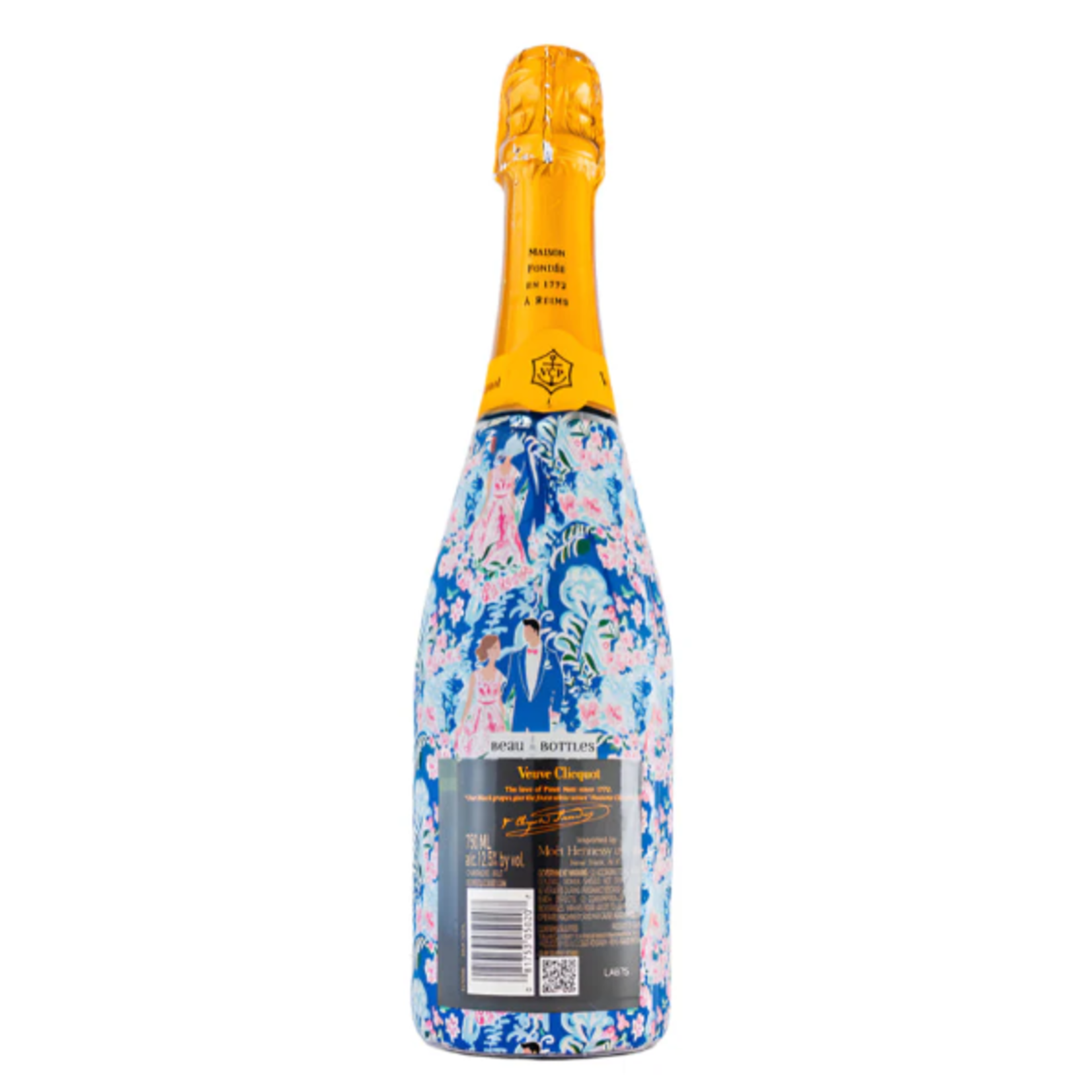Beau Bottles Beau Bottles Preppy Bride and Groom - Veuve Edition