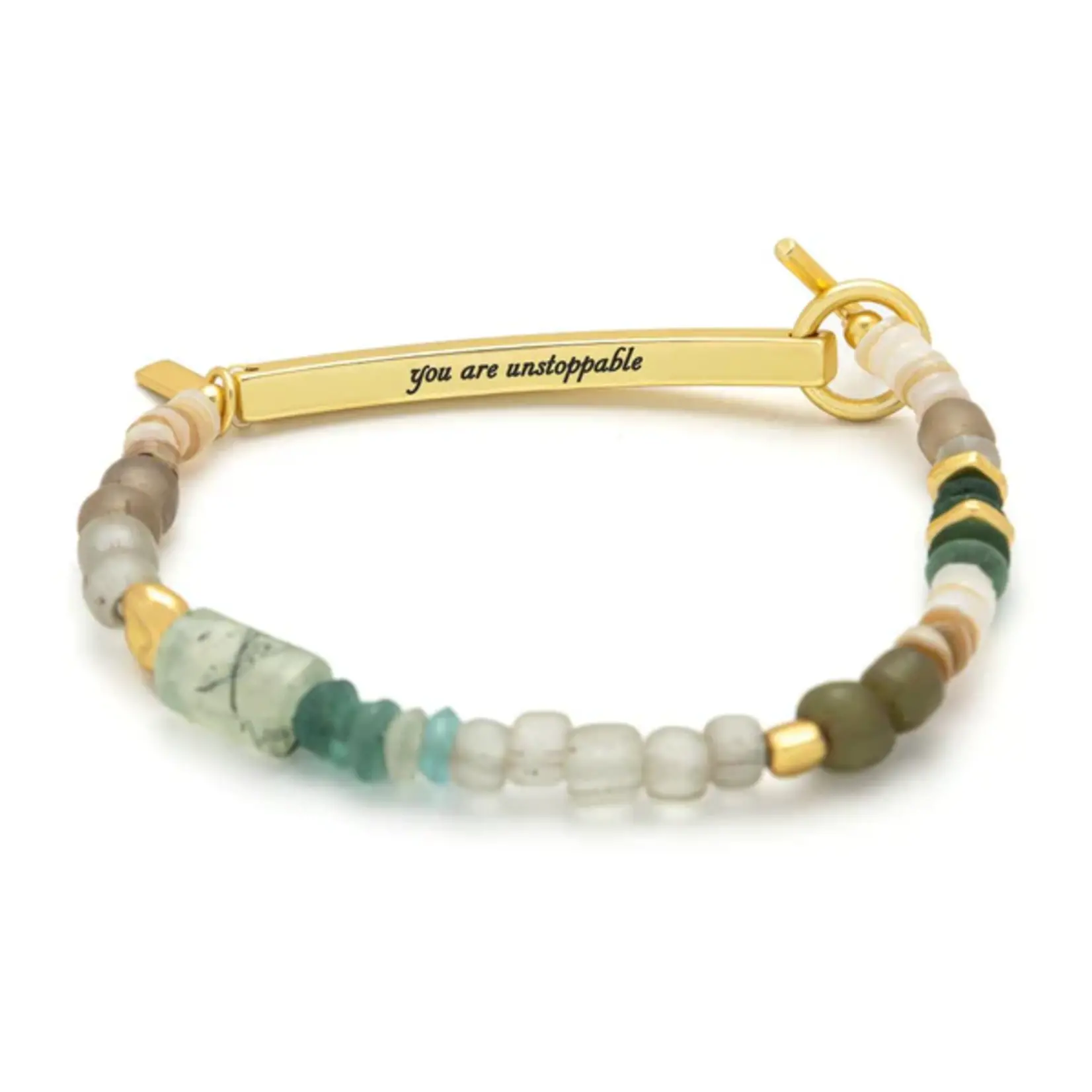 Scout Jewerly Hidden Message Bracelet - Unstoppable/Chiltonite/Gold