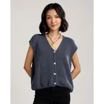 Cobblestone Alessia Knit Vest French Blue