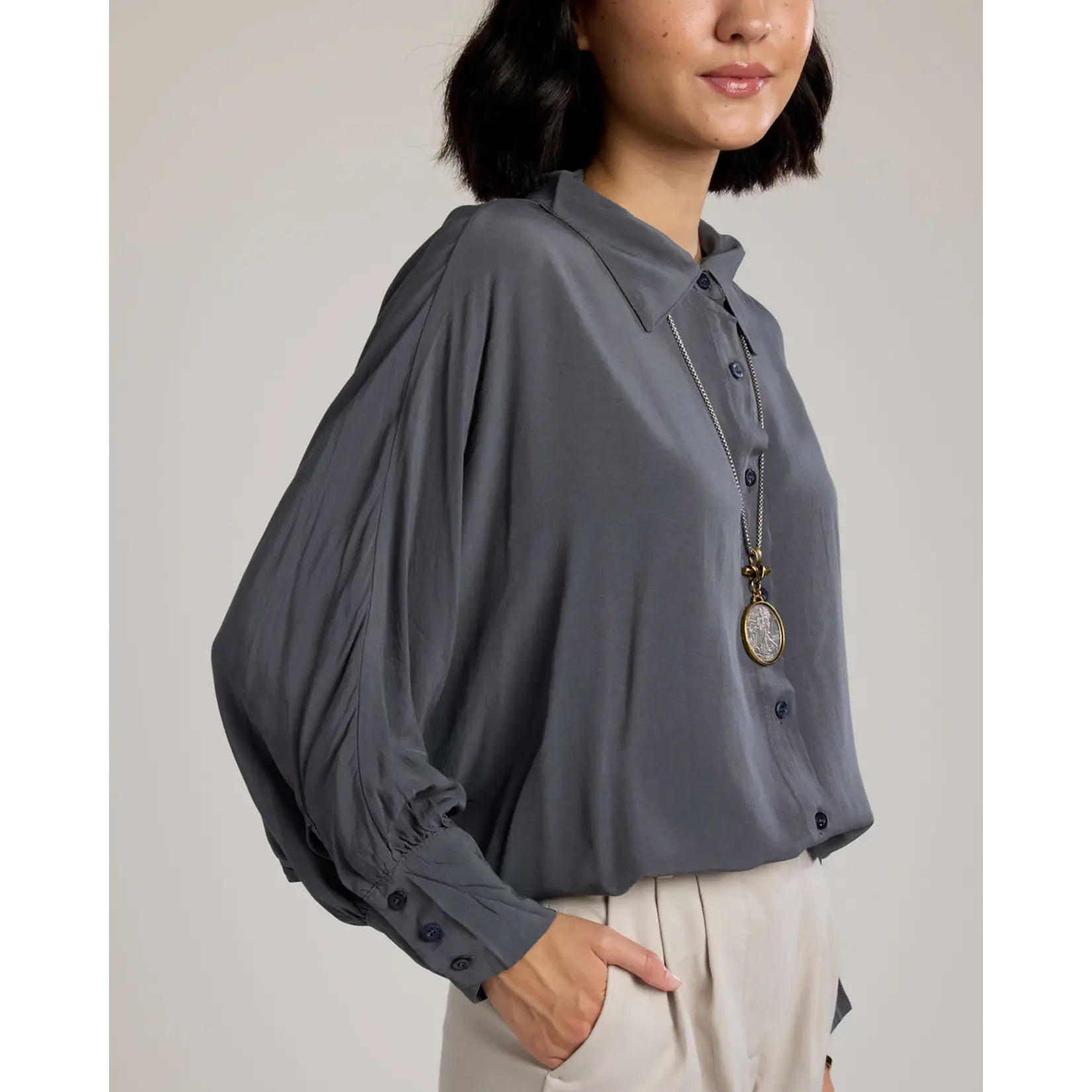 Cobblestone Remi Shirt Dark Grey