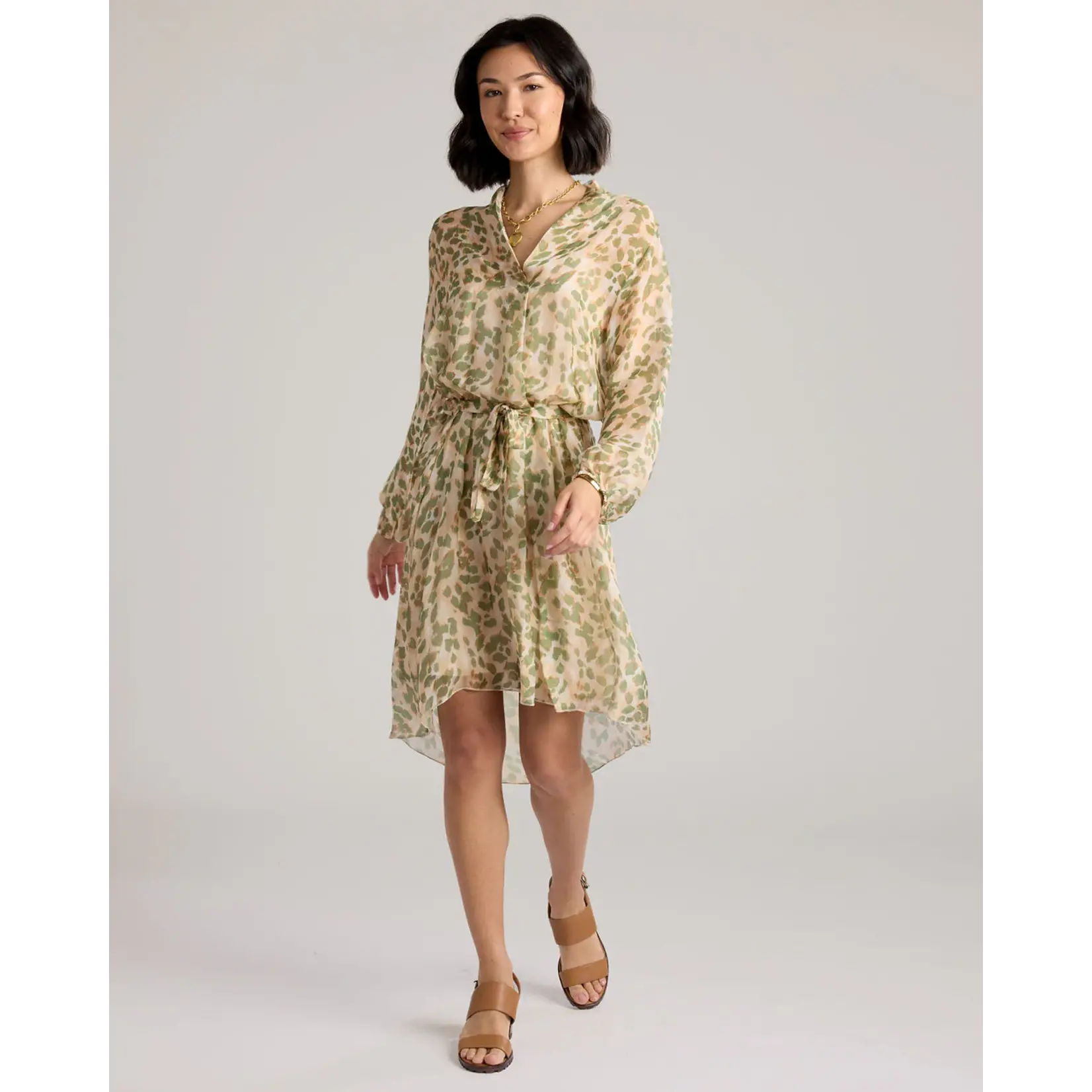 Cobblestone Stella Silk Dress Print