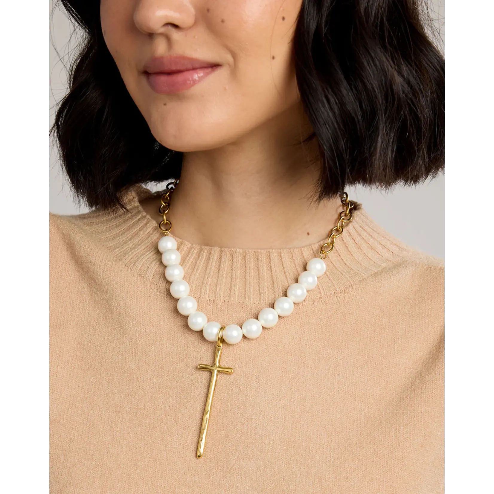 Cobblestone Sloan Necklace Pearl