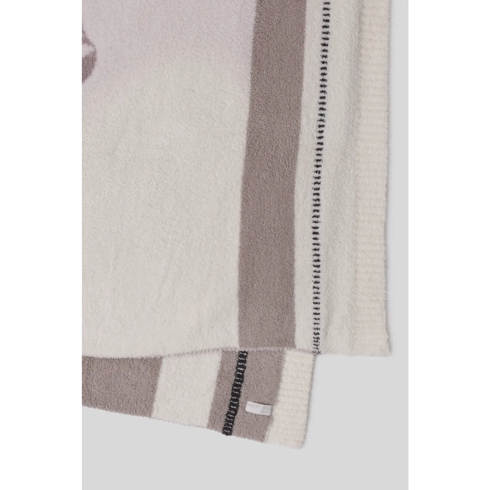 Barefoot Dreams CozyChic Stallion Throw Cream Multi