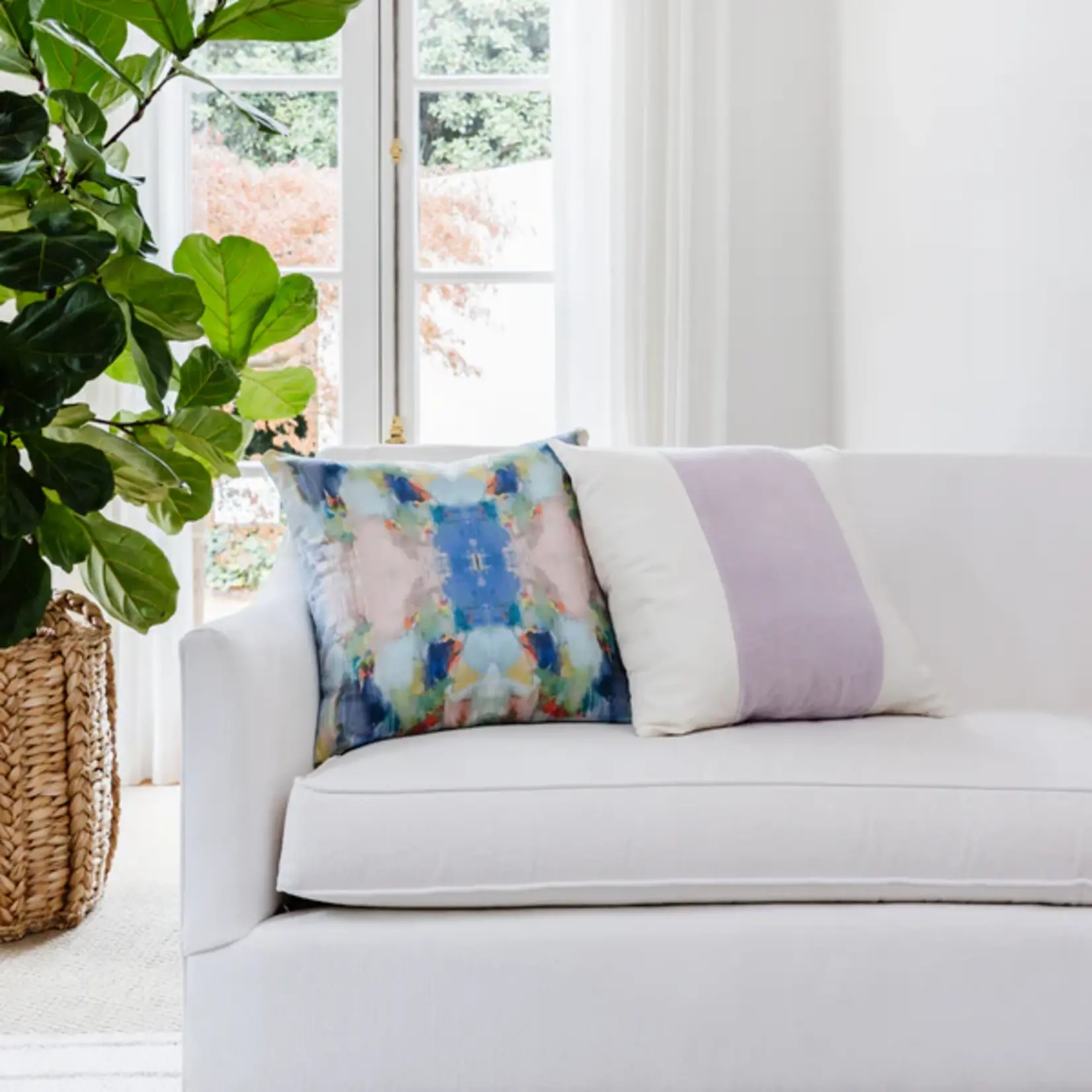 Laura Park 26 x 26 Euro Pillow Indoor Anna Pink