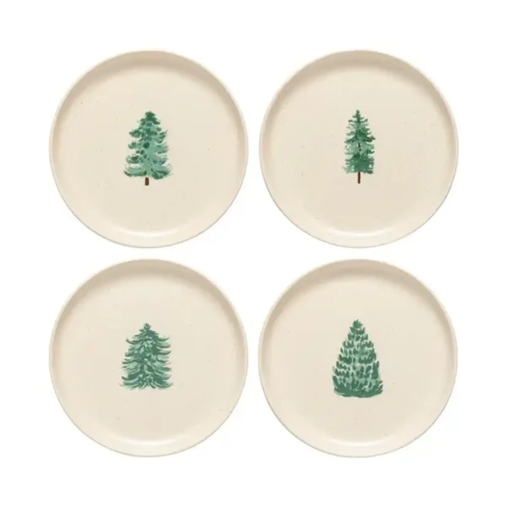Casafina Set 4 Salad/Dessert Plate Pacifica Christmas