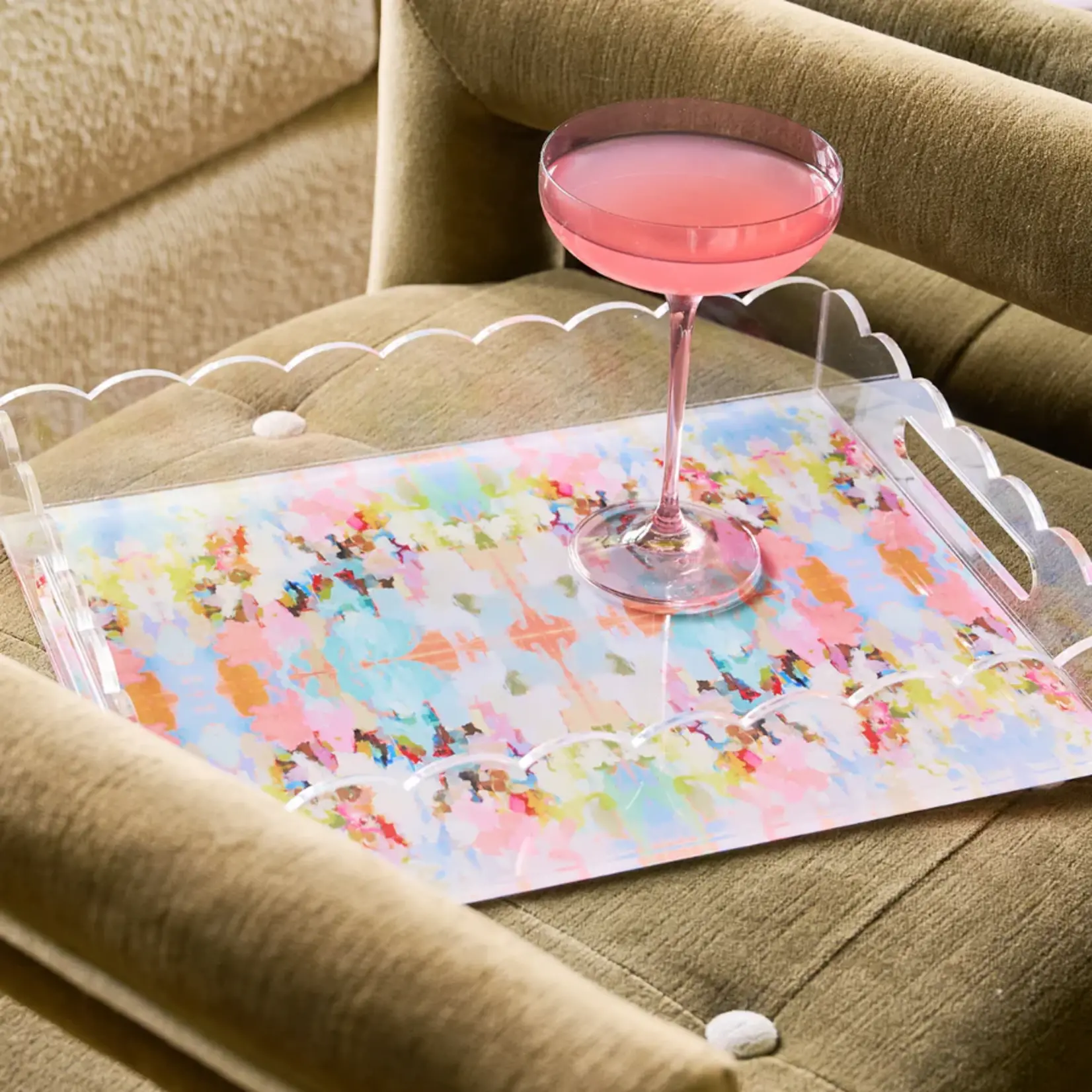 Laura Park Scalloped Tray Large Brooks Avenue