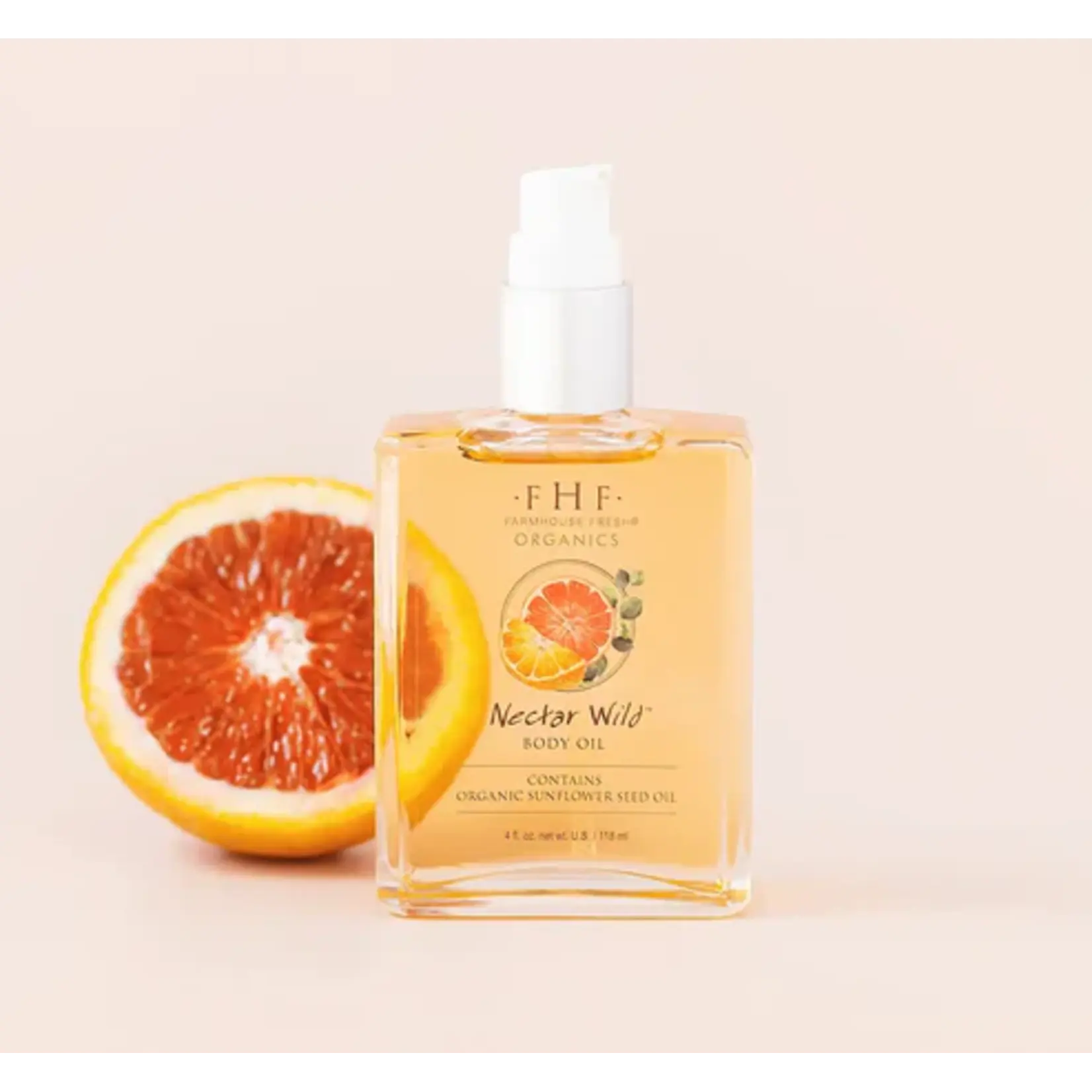Farmhouse Fresh Nectar Wild Organic Body Oil 4oz