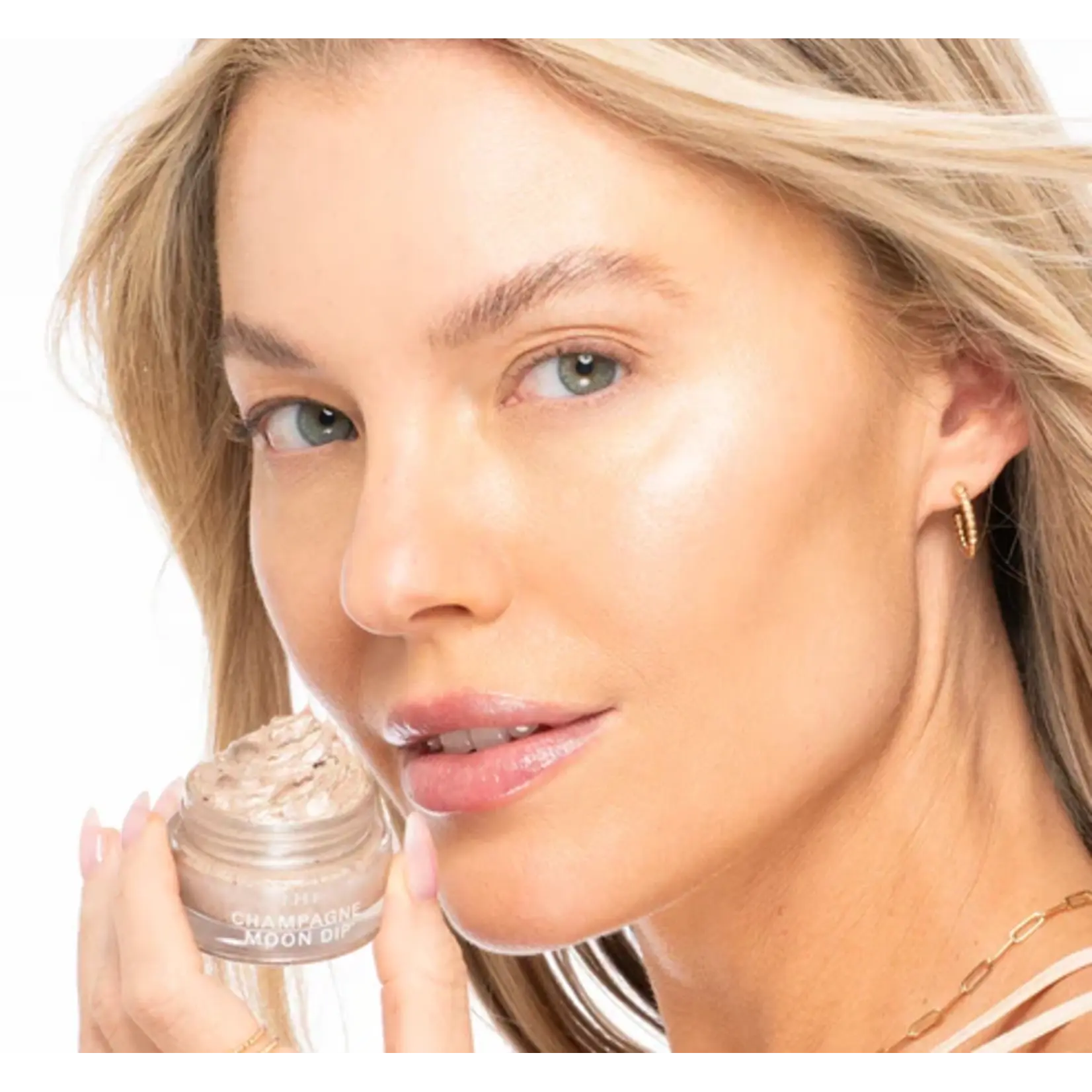 Farmhouse Fresh Mini Champagne Moon Dip Iridescent Facial Mousse .5oz