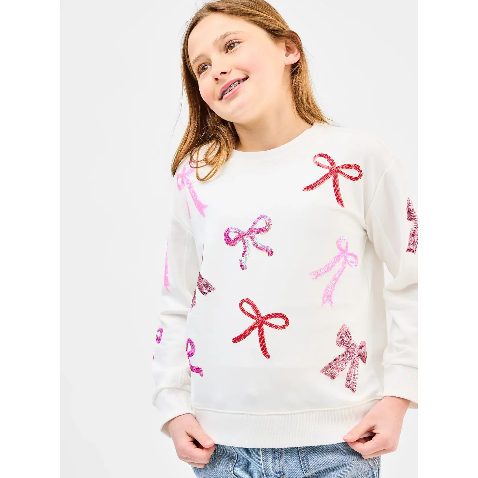 Mary Square Sarah Bows Sweatshirt Youth