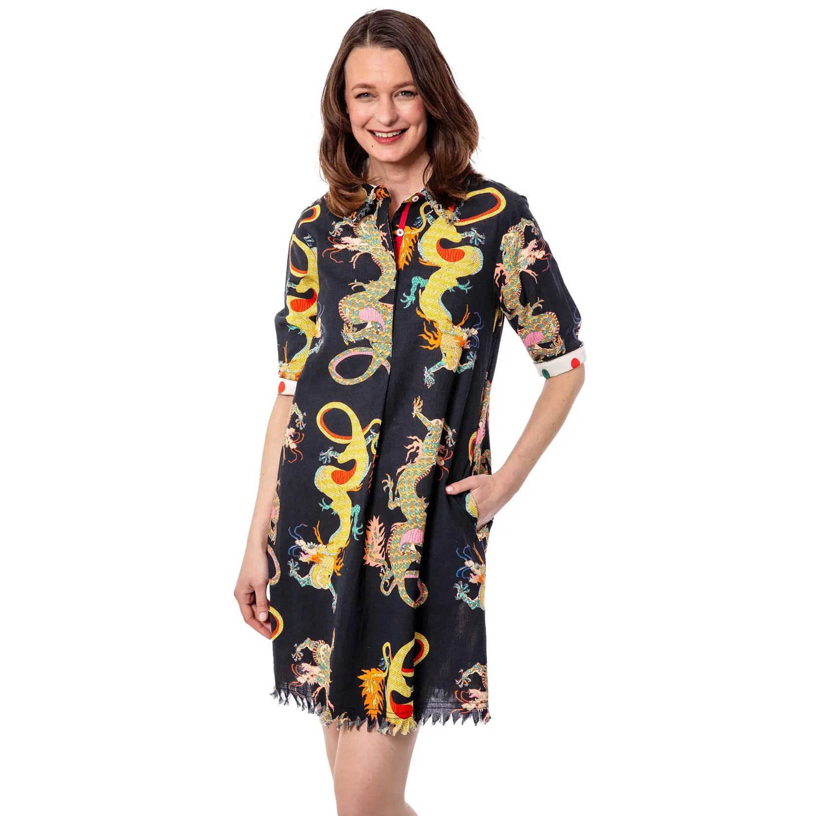 Dizzie Lizzie Chatham Dress Black Dragon