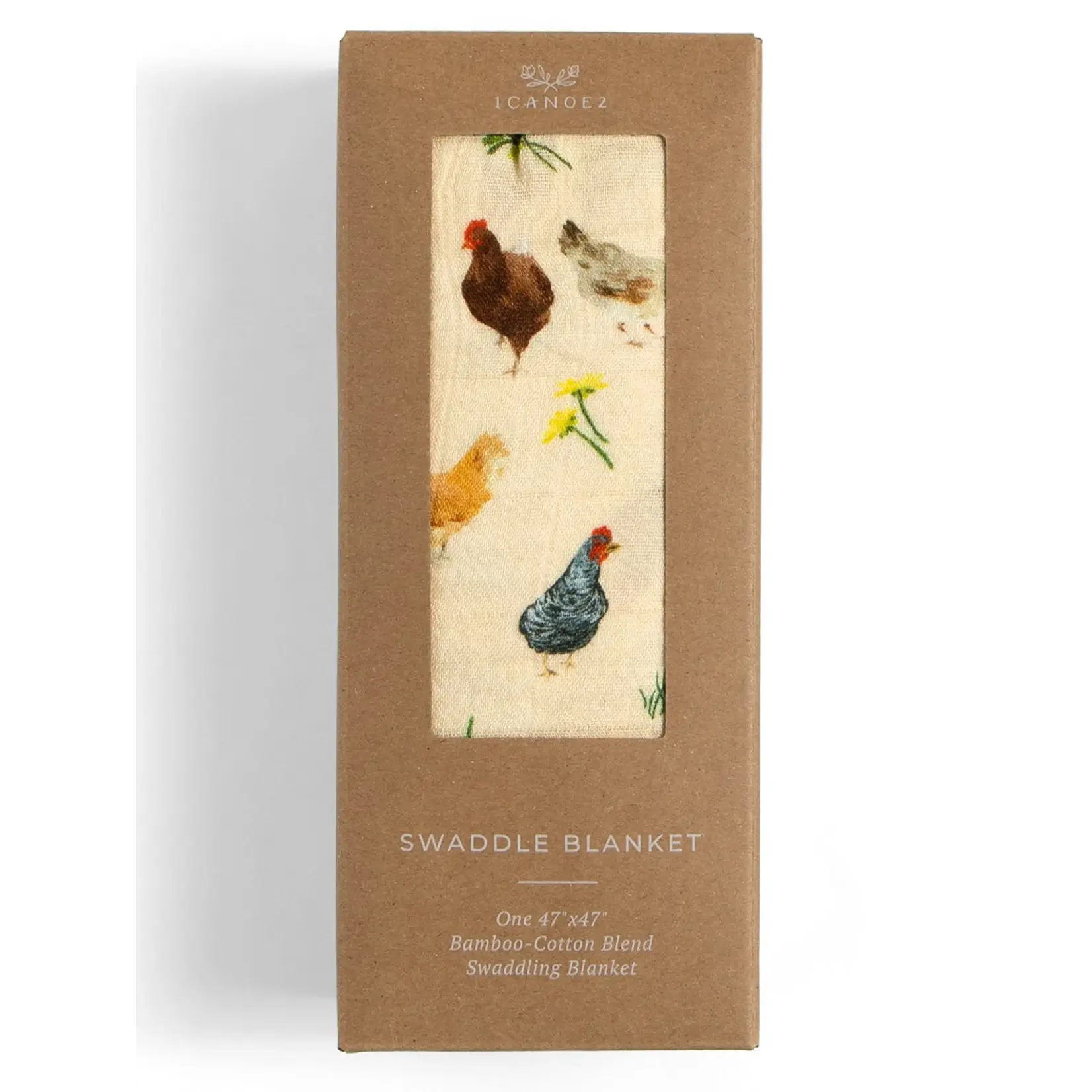 Canoe Chicken Meadows Baby Swaddle