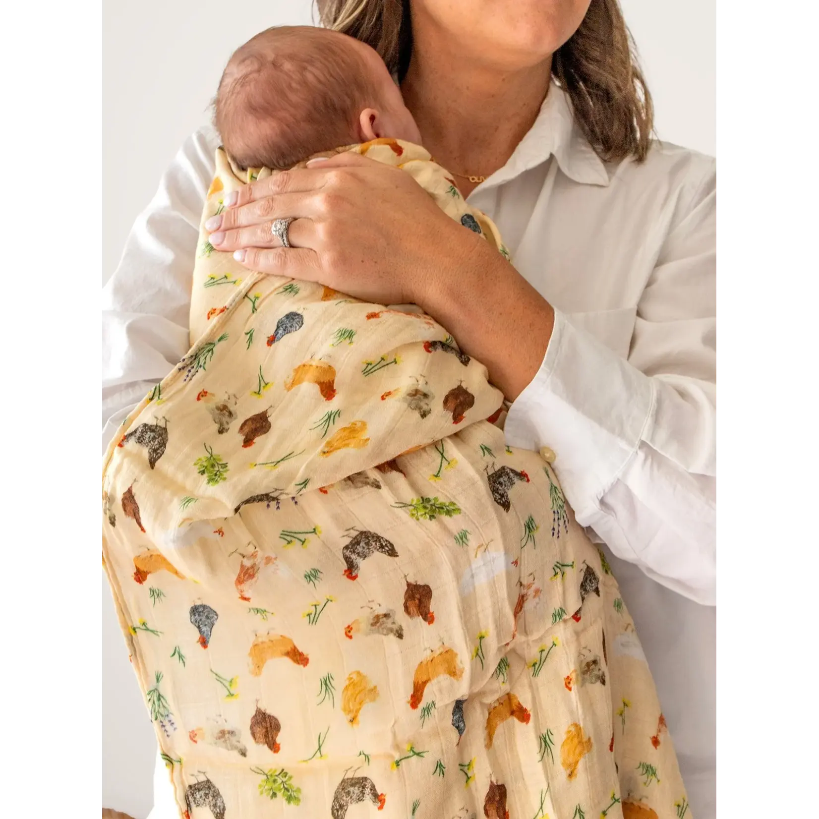 Canoe Chicken Meadows Baby Swaddle