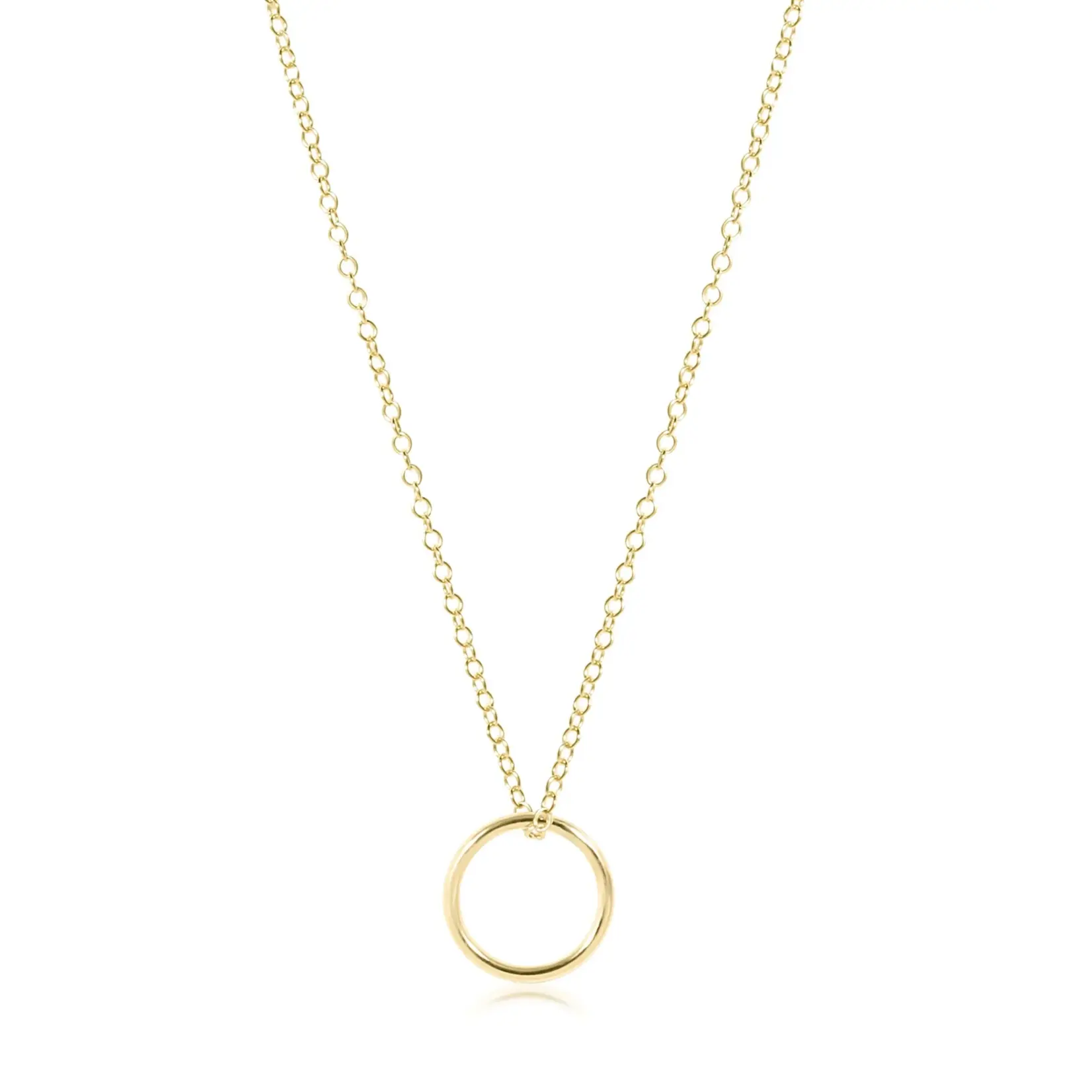 enewton egirl 14" Necklace Gold - Halo Gold Charm