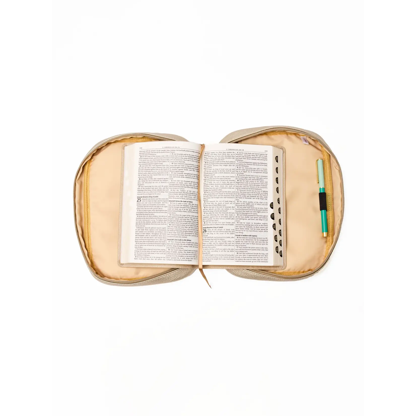 Mary Square Bible Cover Champagne