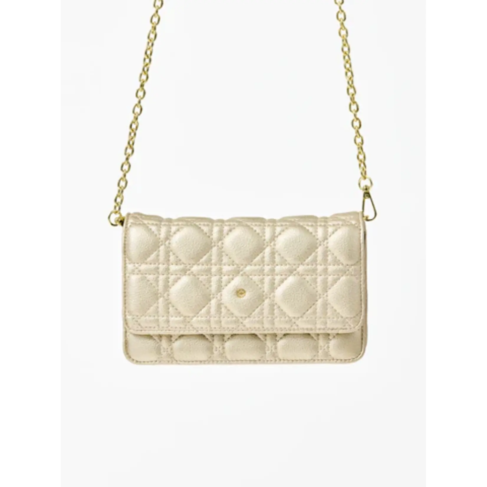Mary Square Night Out Crossbody Champagne