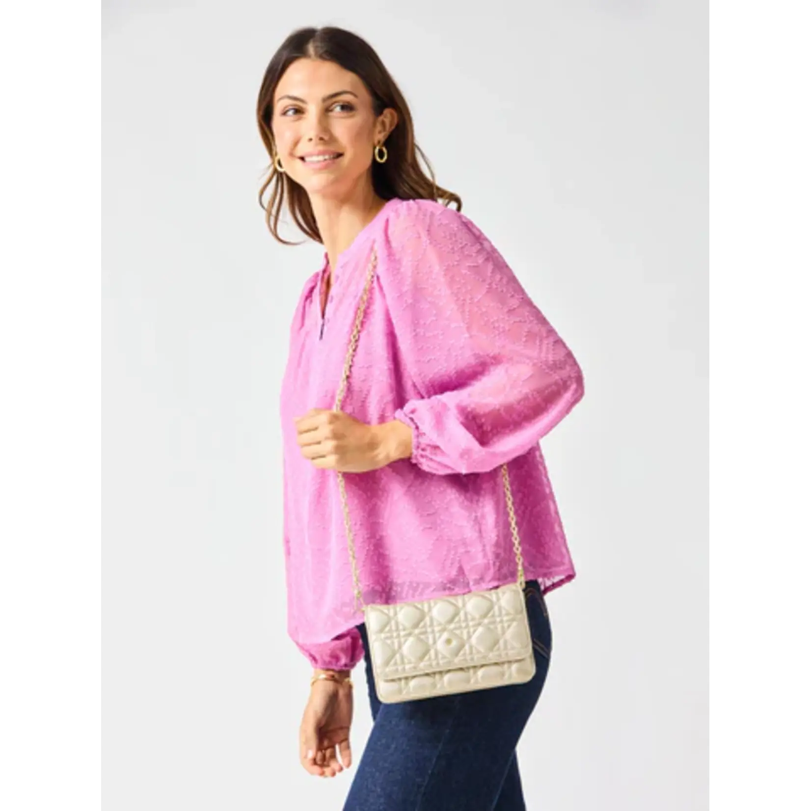 Mary Square Night Out Crossbody Champagne