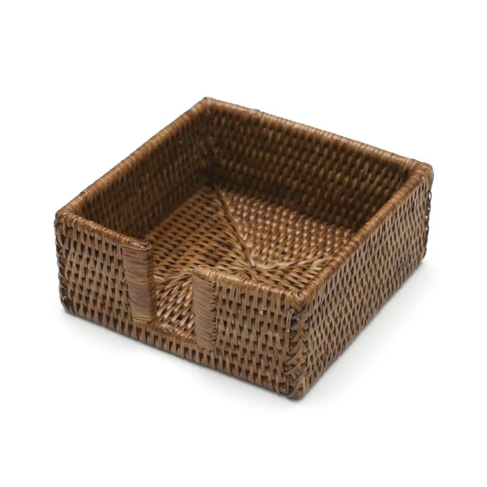 Caspari Rattan Cocktail Napkin Holder