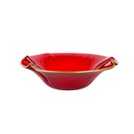 Vietri Holiday Glass Medium Ruffled Bowl