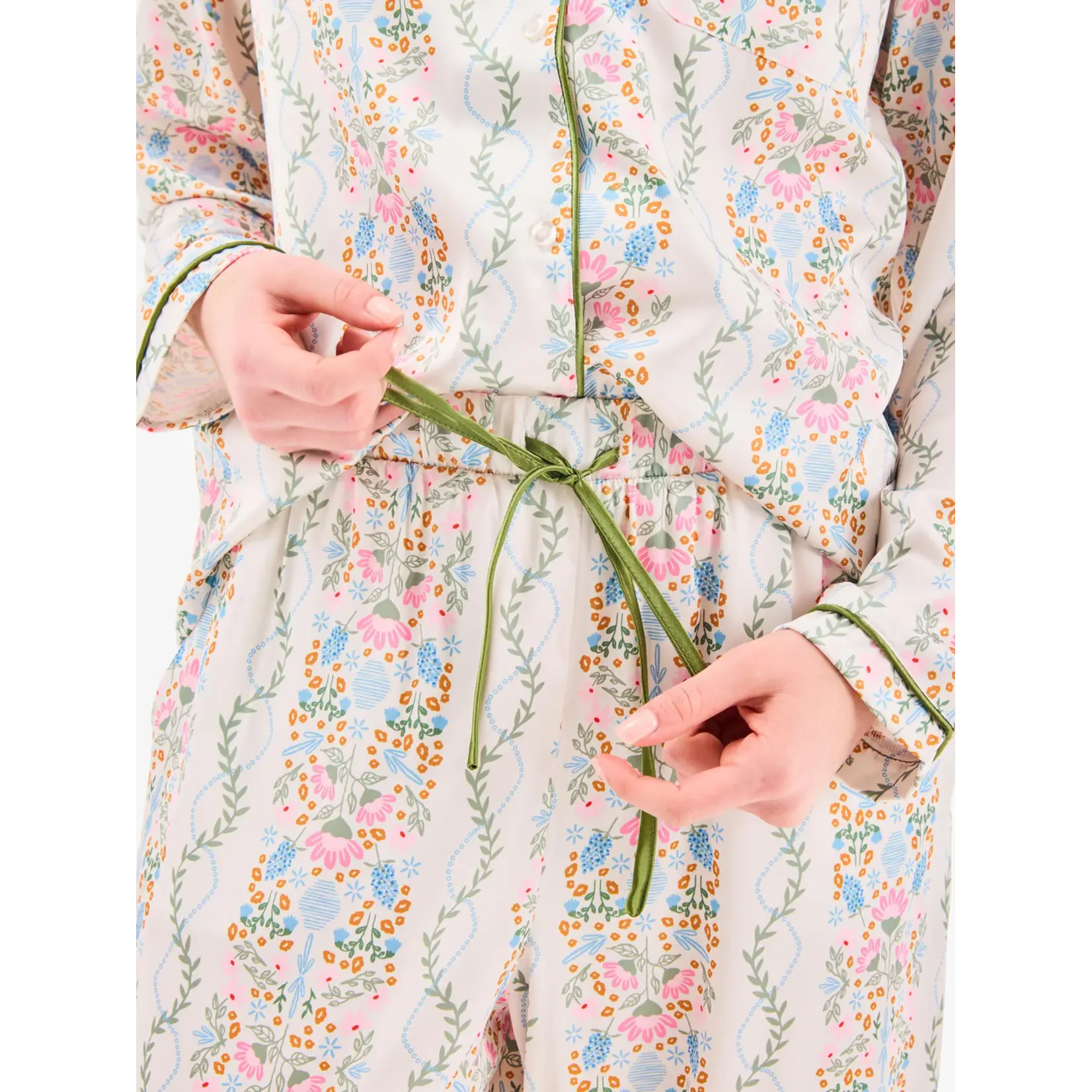 Mary Square Charlotte Pant Set Ivy Lane Ivory