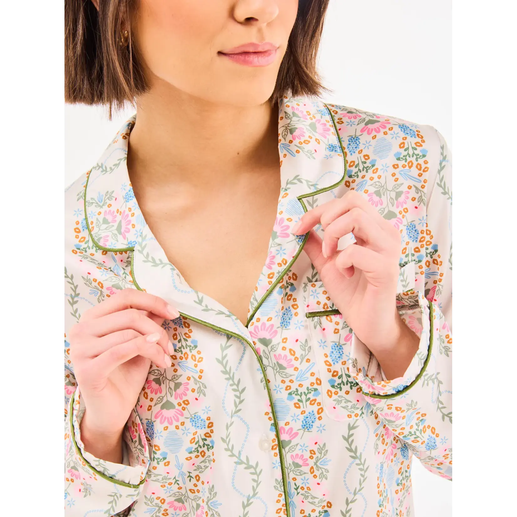 Mary Square Charlotte Pant Set Ivy Lane Ivory