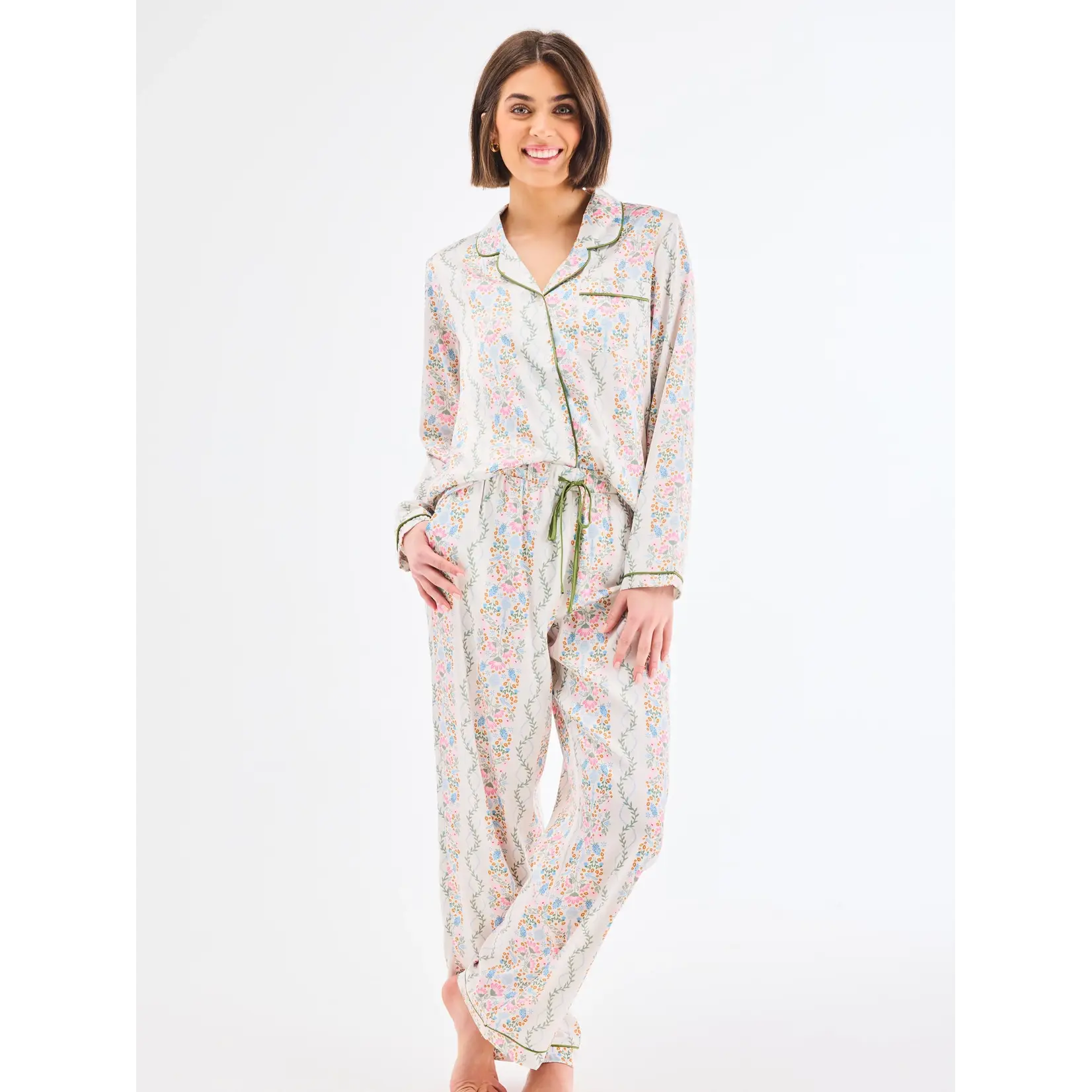 Mary Square Charlotte Pant Set Ivy Lane Ivory