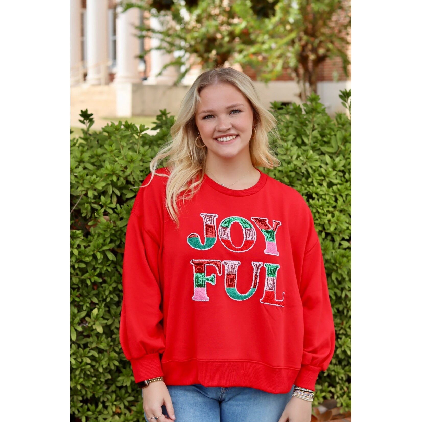 Mary Square Millie Sweatshirt Joyful