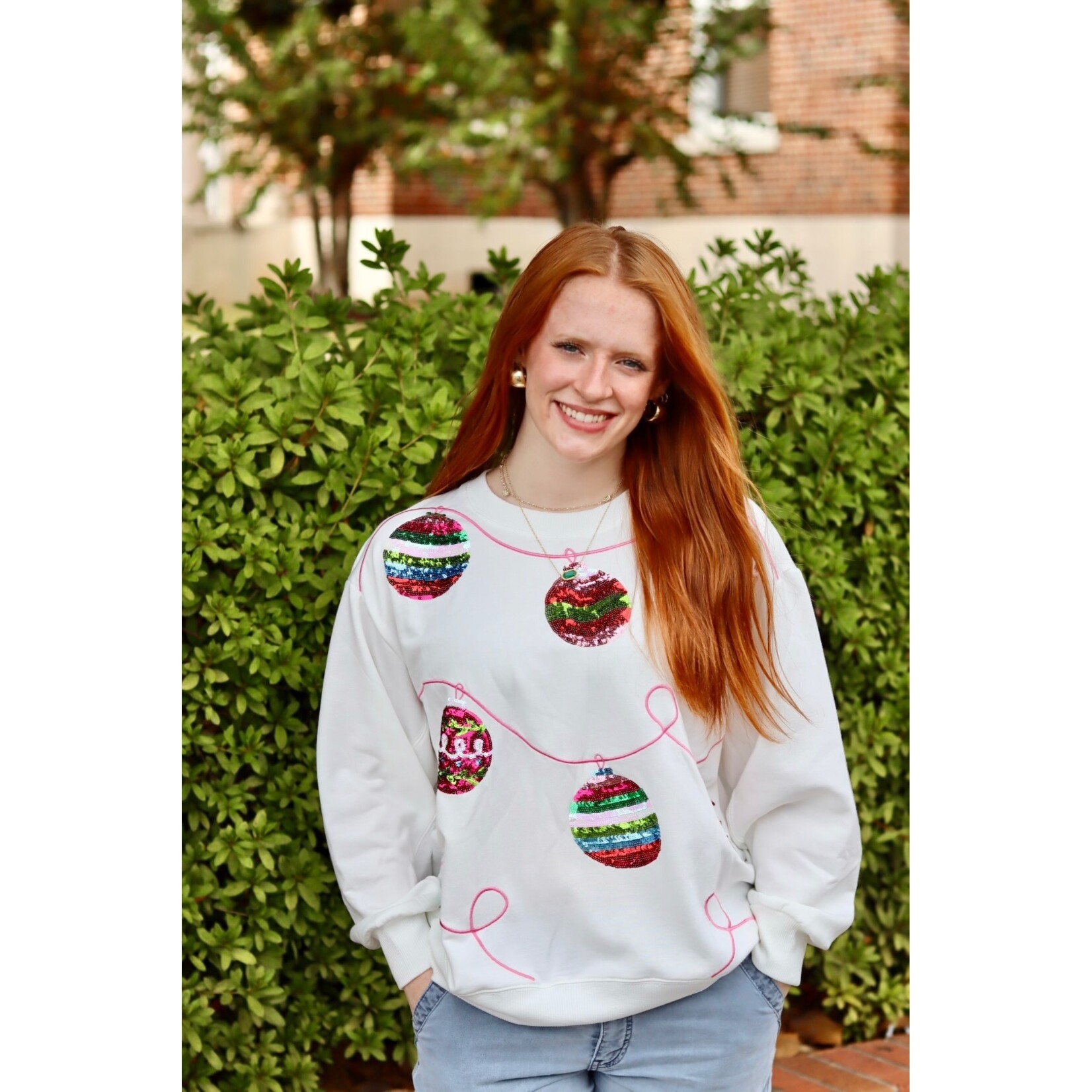 Mary Square Sarah Sweatshirt Ornaments