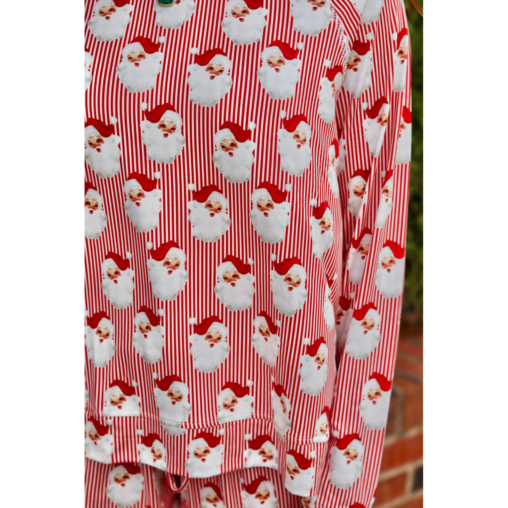 Mary Square Annie Pants Set Santa Baby Red