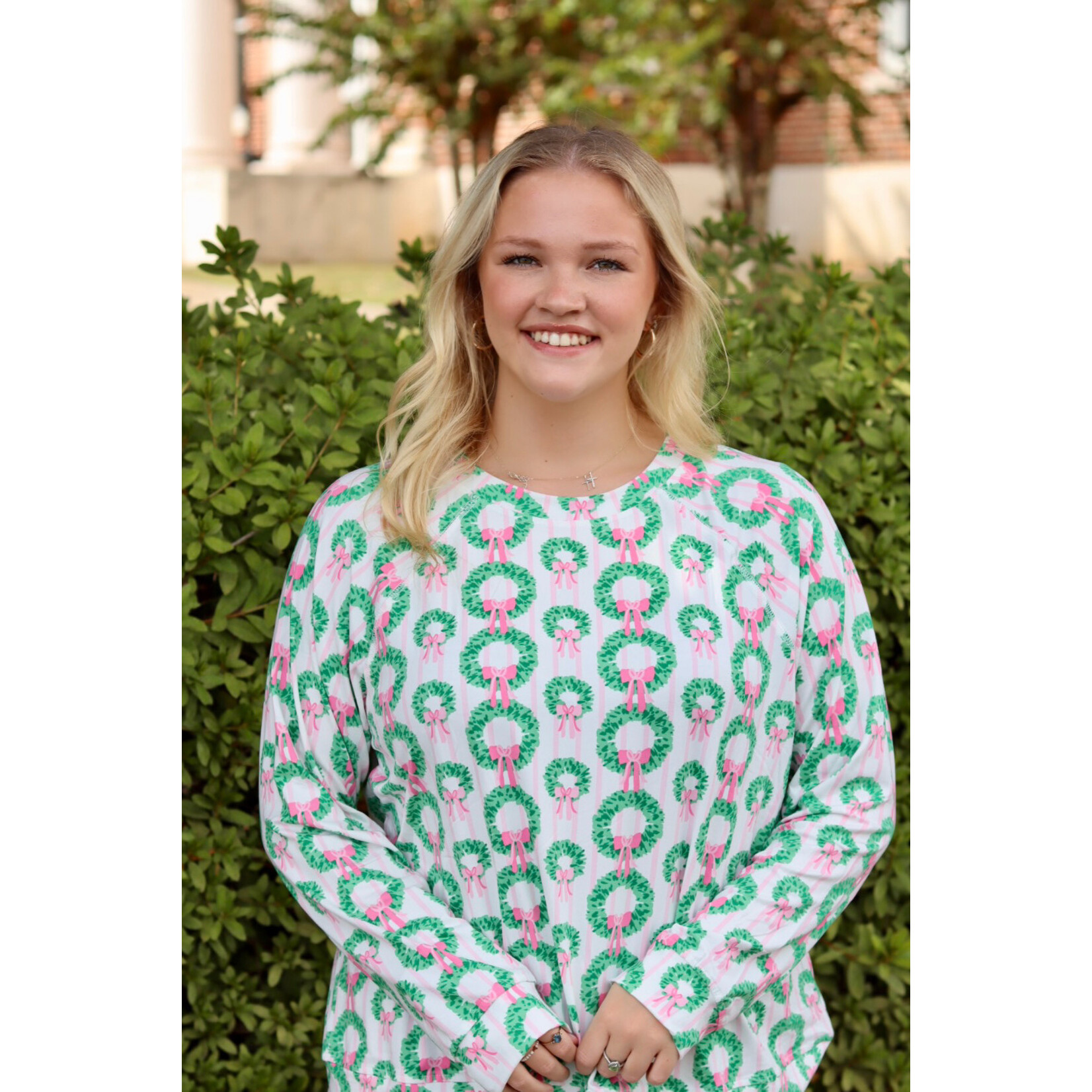 Mary Square Annie Pant Set Rosy Wreaths