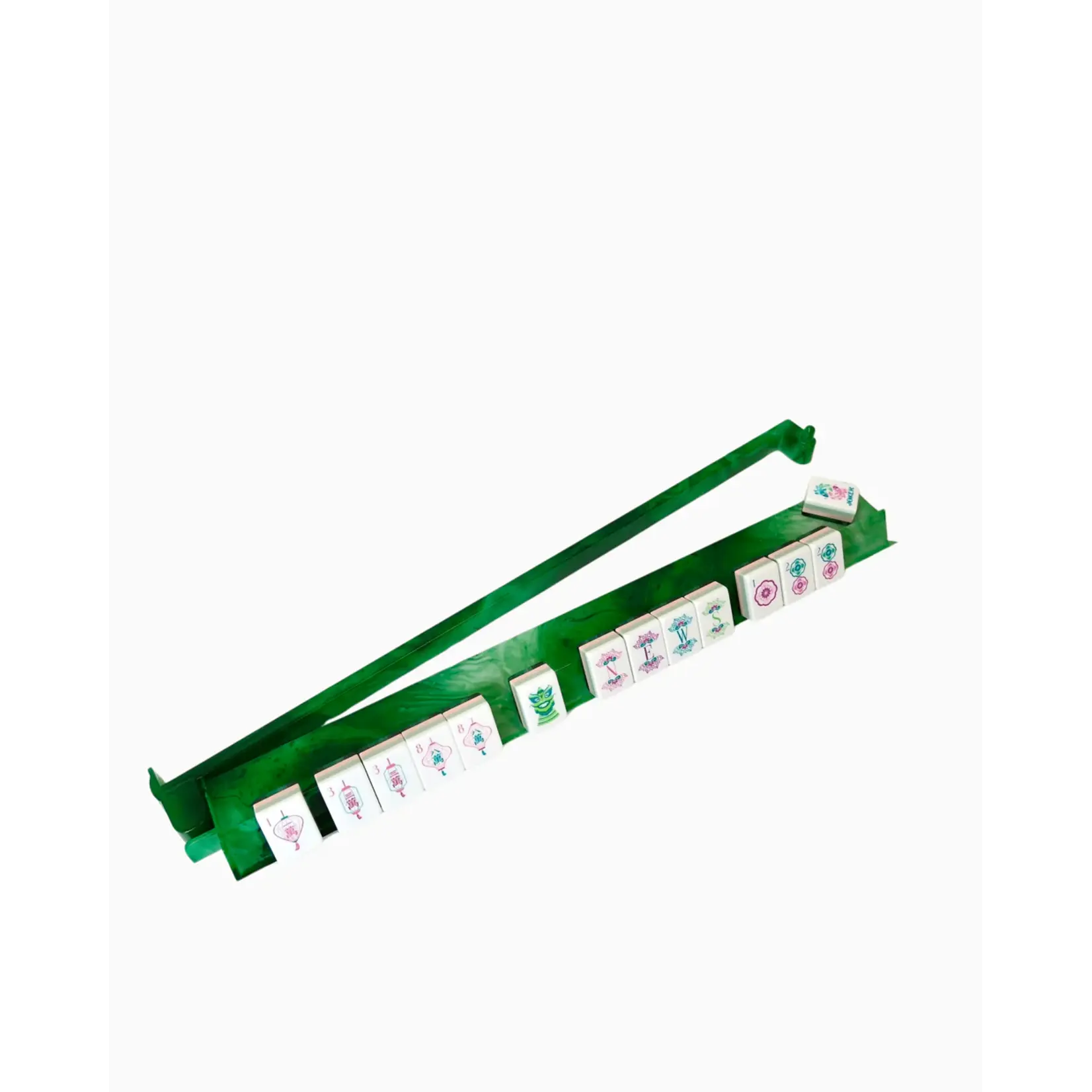 Oh My Mahjong Agate Acrylic Racks & Pushers