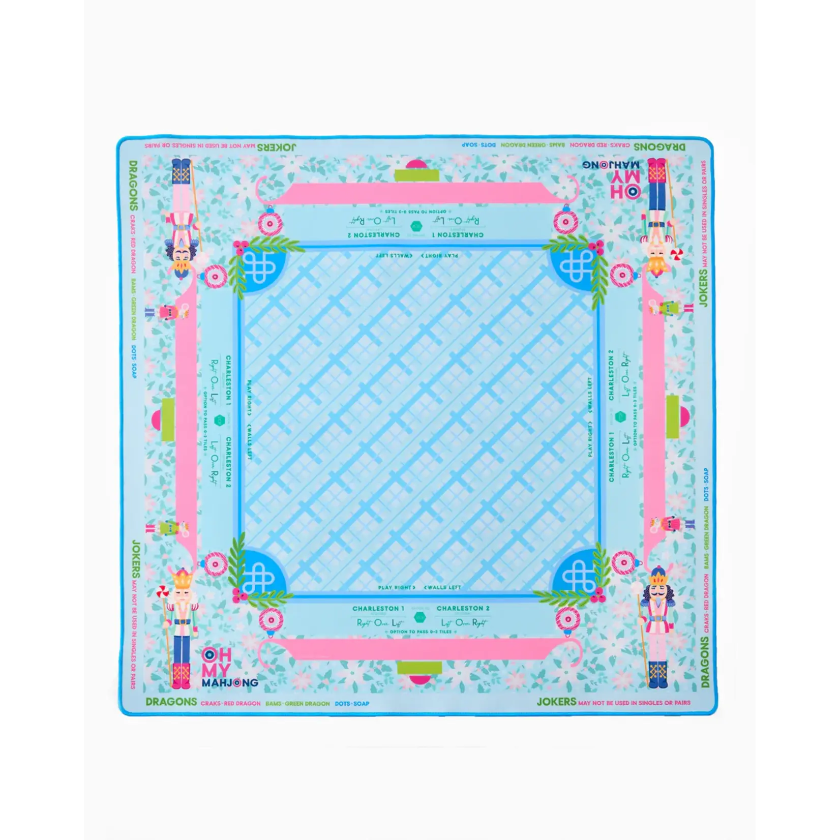Oh My Mahjong Sugarplum Holiday Mahjong Mat