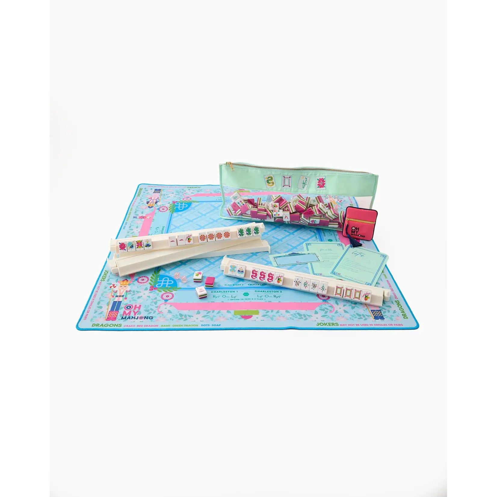 Oh My Mahjong Sugarplum Holiday Mahjong Mat