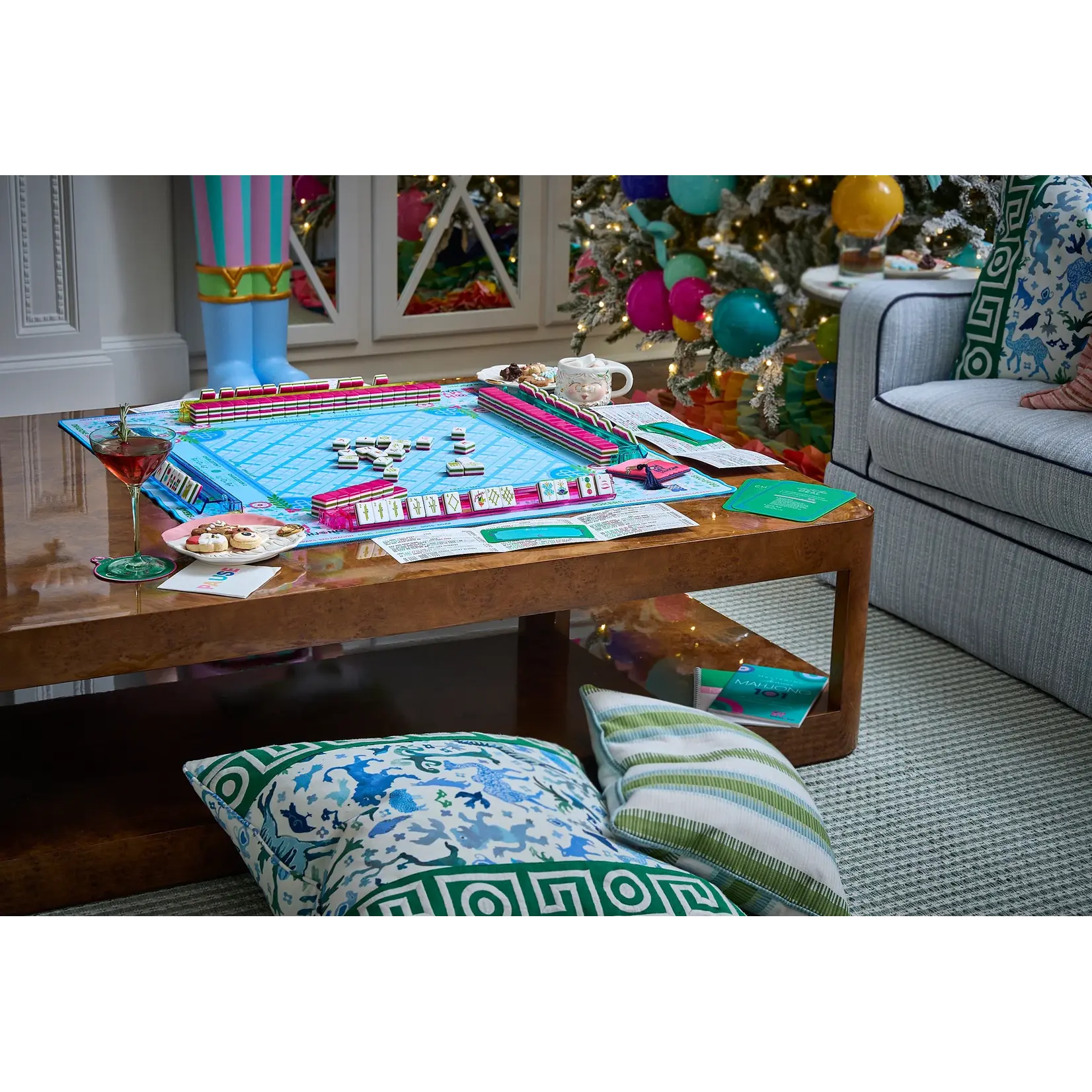 Oh My Mahjong Sugarplum Holiday Mahjong Mat