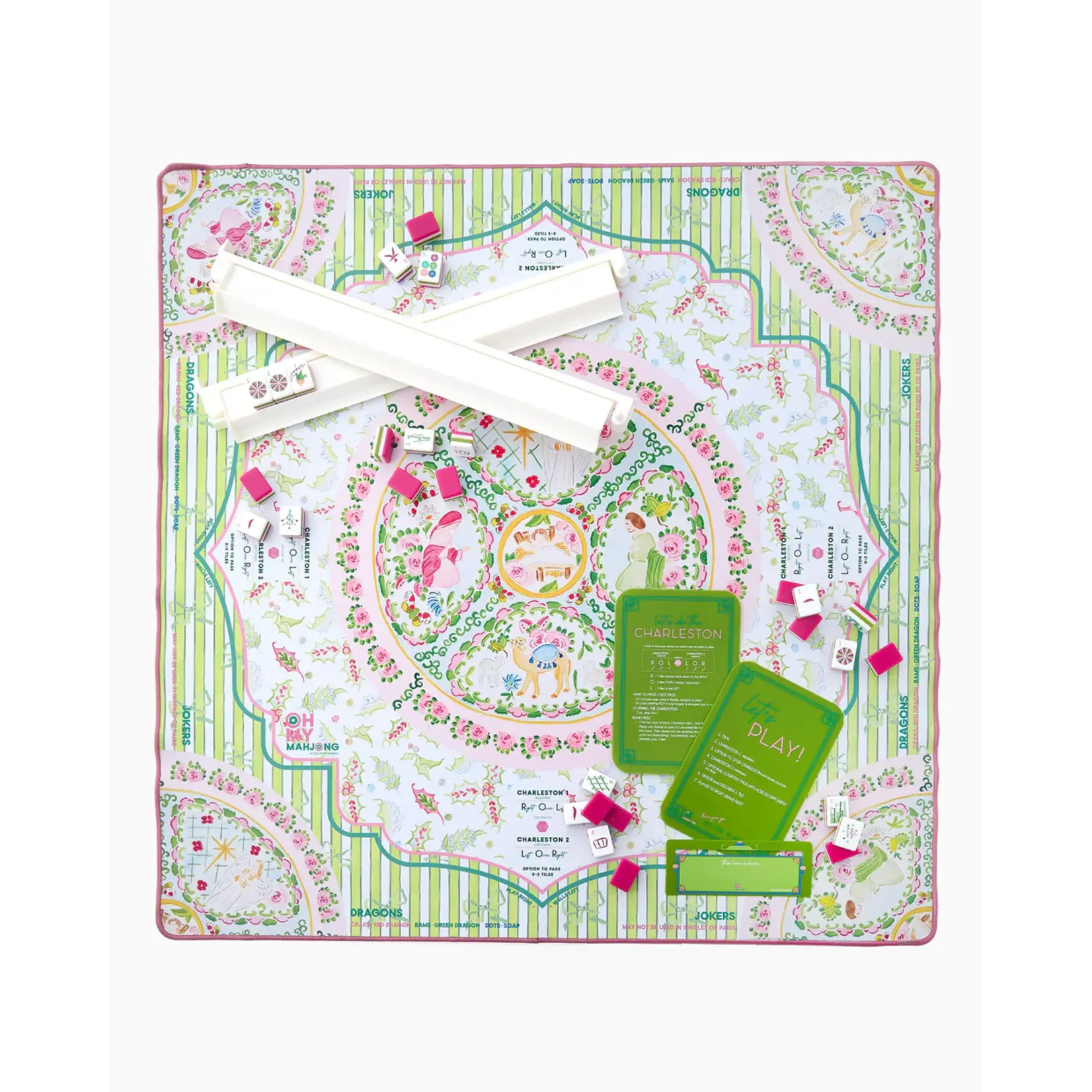 Oh My Mahjong Silent Night Holiday Mahjong Mat