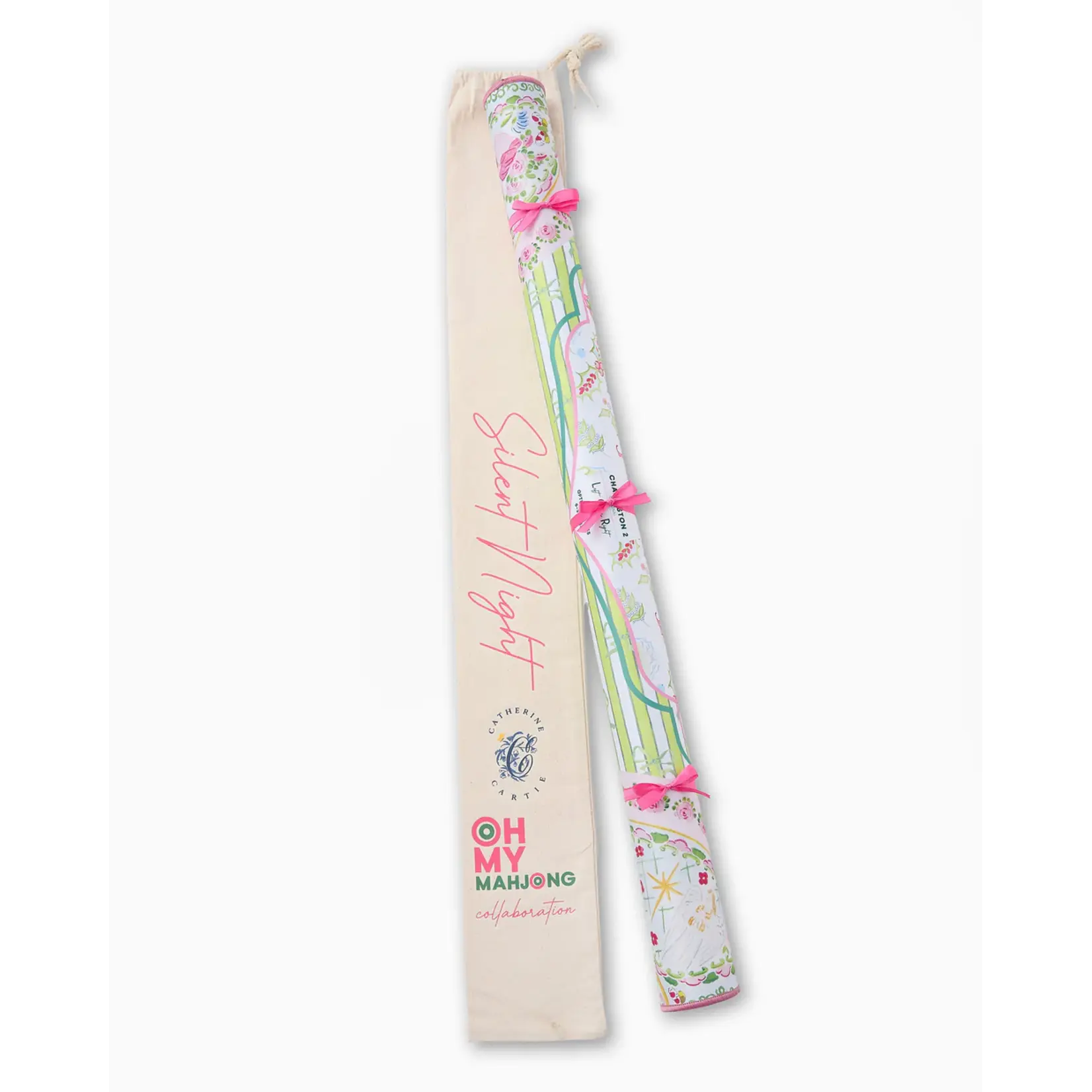 Oh My Mahjong Silent Night Holiday Mahjong Mat