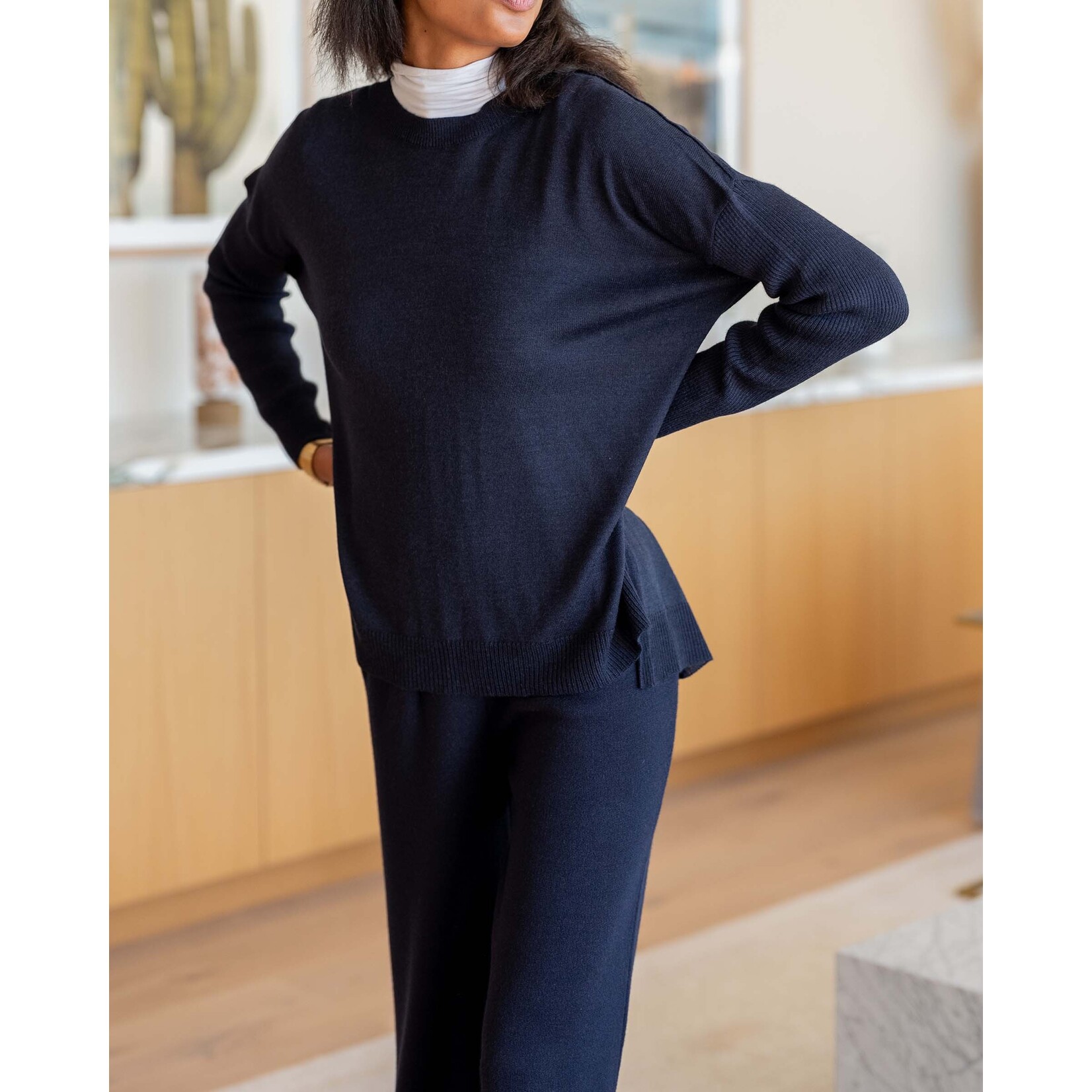 Mersea Coronado Split-Back Sweater S/M