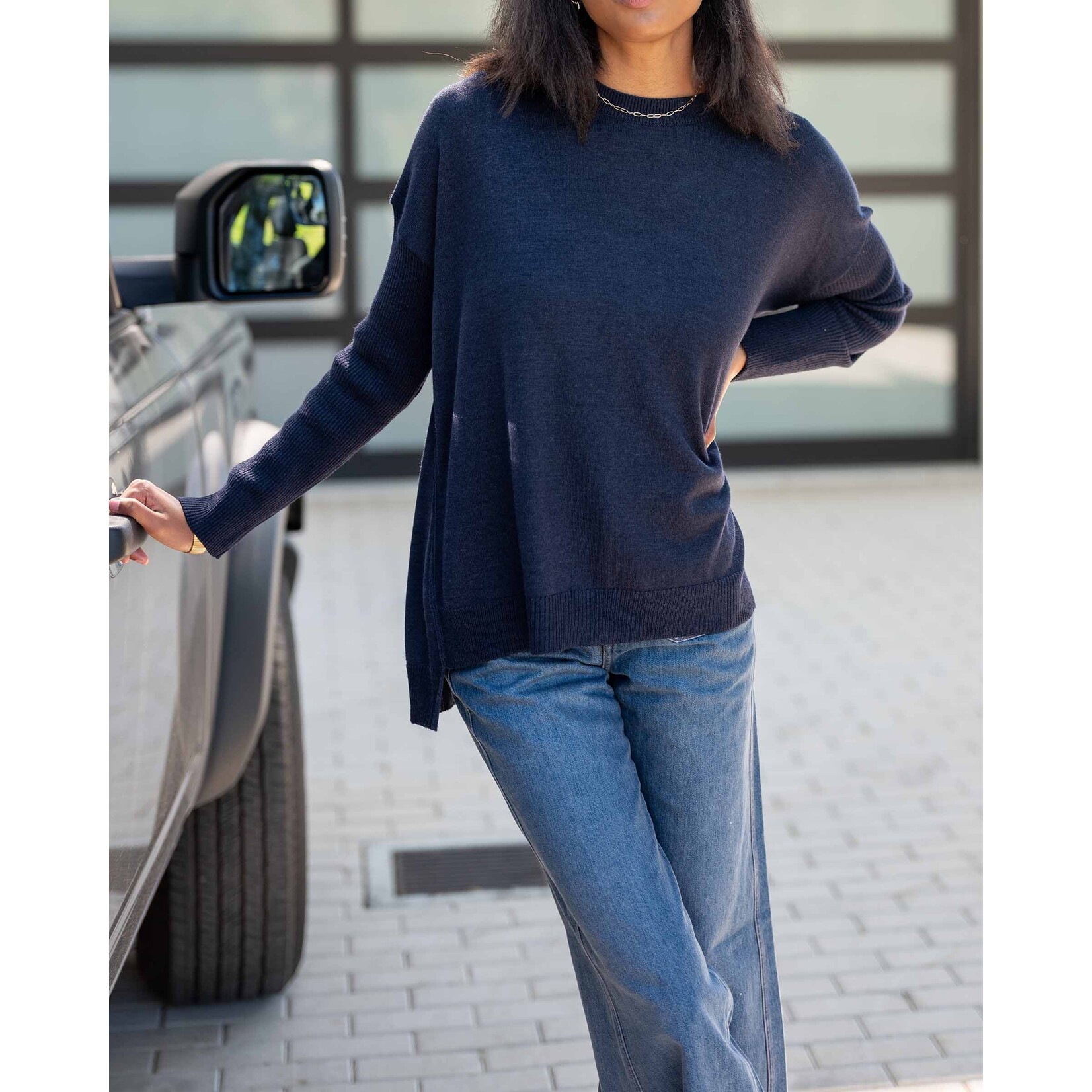 Mersea Coronado Split-Back Sweater S/M