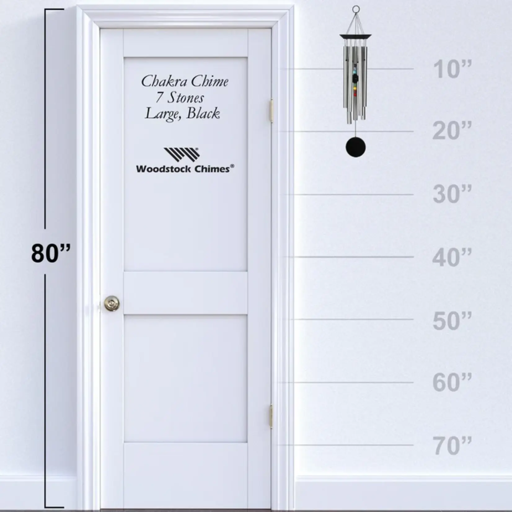 Woodstock Chimes Chakra Chimes-Seven Stones, Large