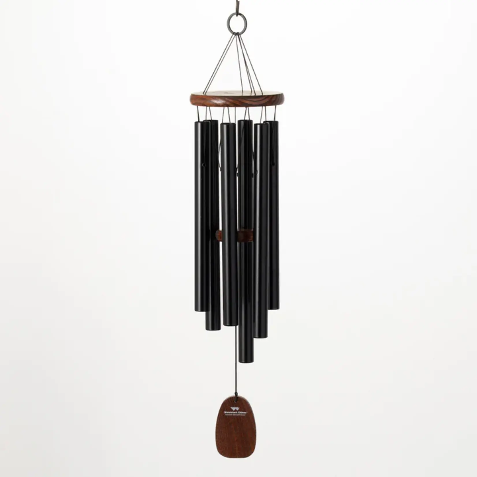 Woodstock Chimes Amazing Grace Chime Matte Black and Teak