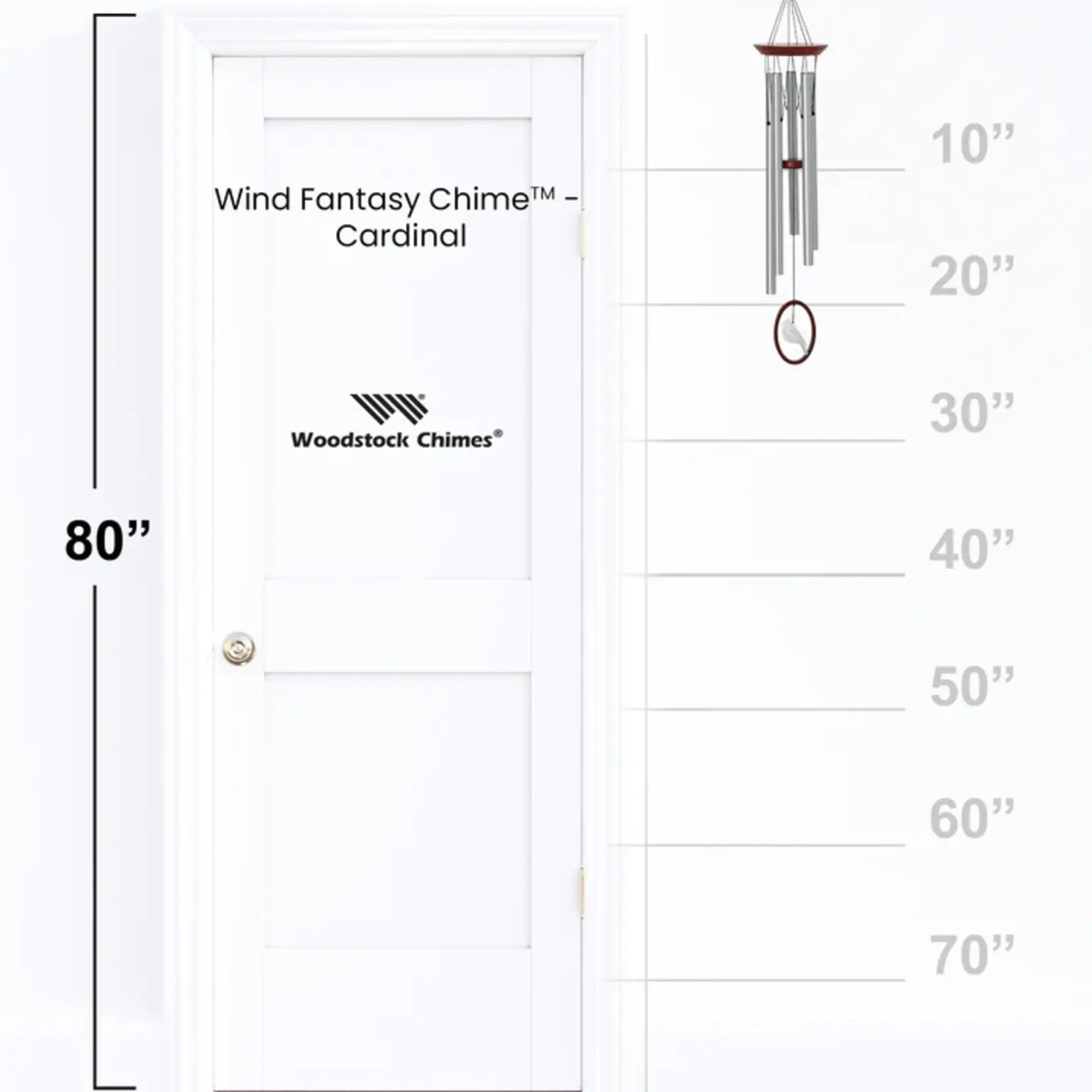 Woodstock Chimes Wind Fantasy Chime Cardinal