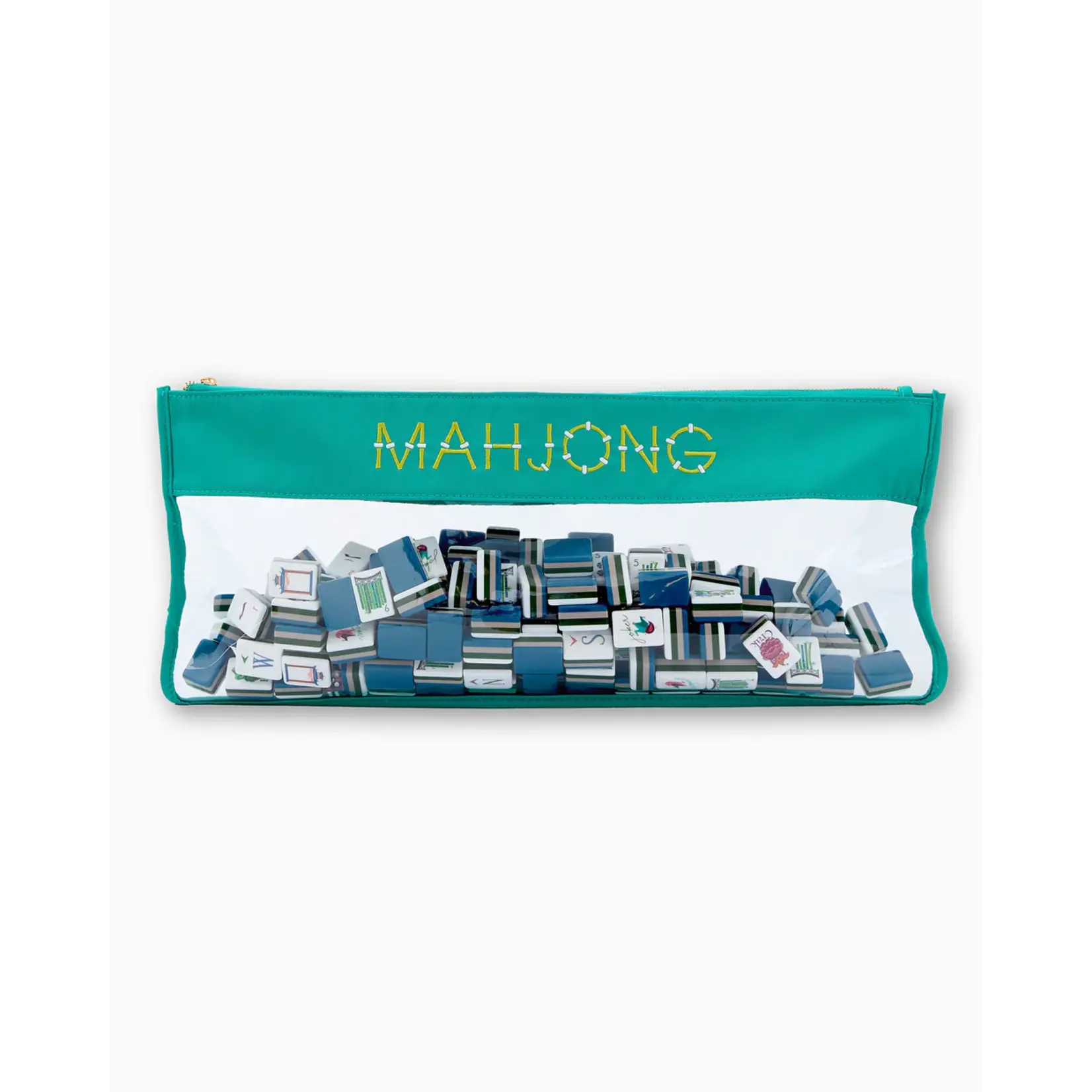 Oh My Mahjong Aqua Bamboo Bag