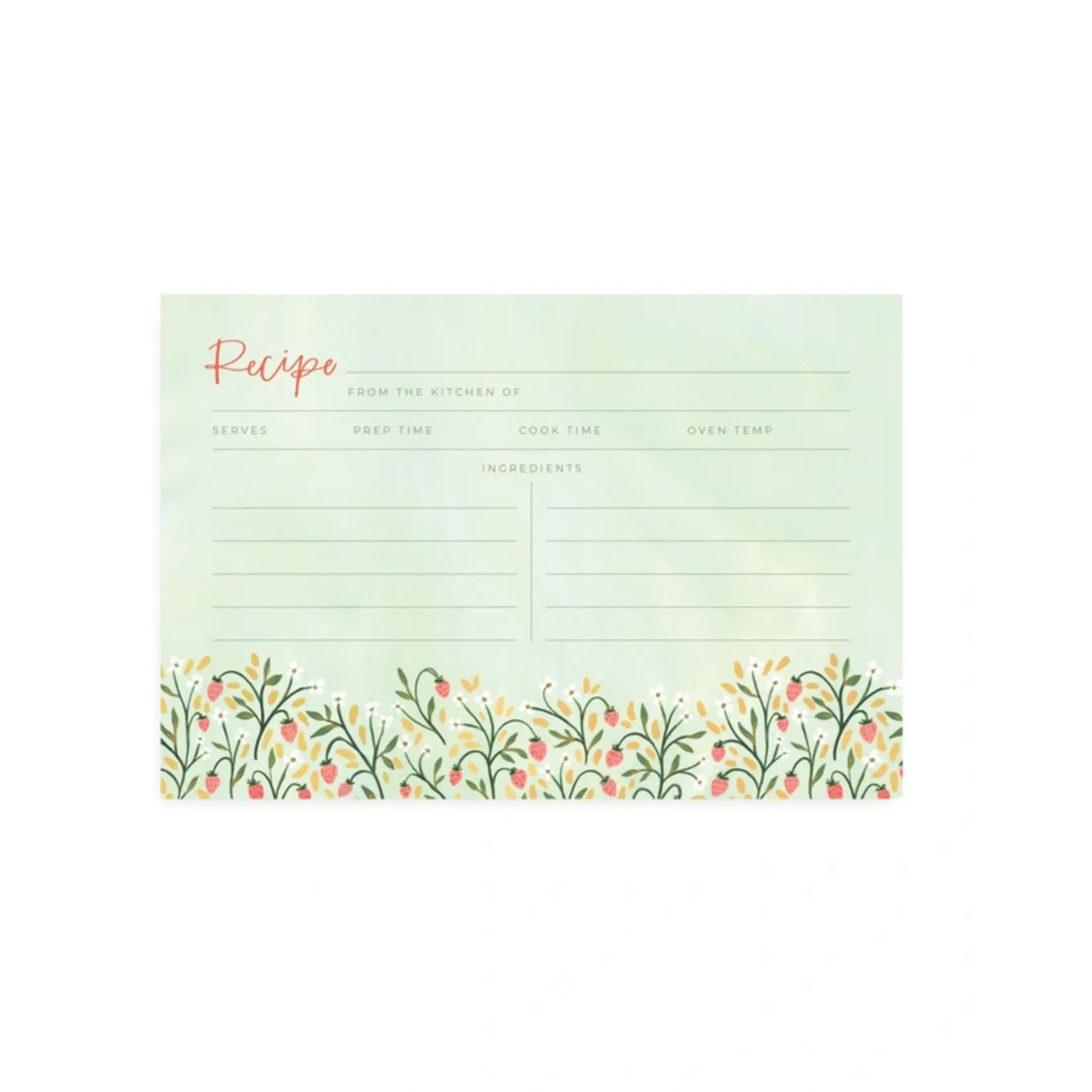 Canoe Strawberry Meadow Recipe Cards