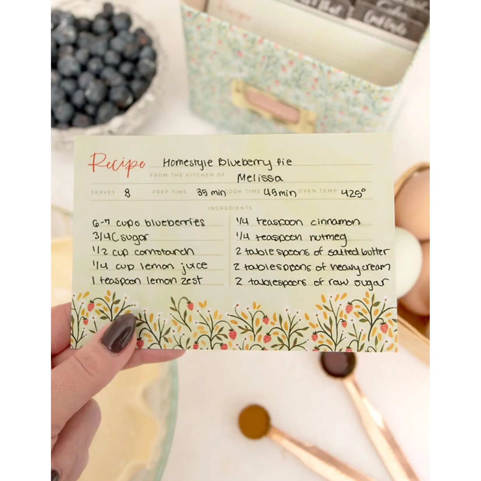 Canoe Strawberry Meadow Recipe Cards