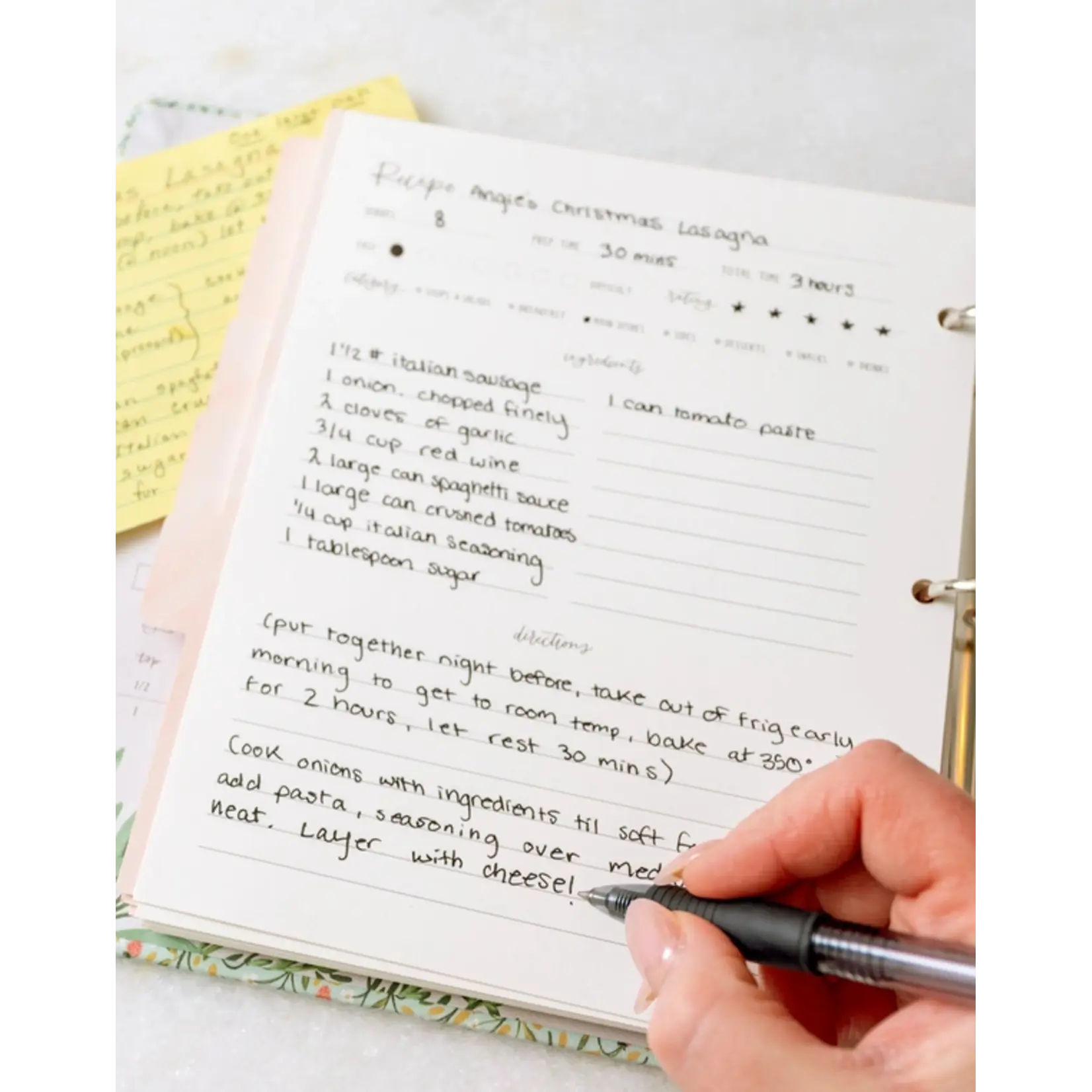 Canoe Strawberry Meadow Petite Recipe Binder