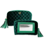 PurseN Glam Makeup Case Emerald Velvet