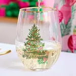 Mary Square Whimsical Tree Stemless Wine Glass