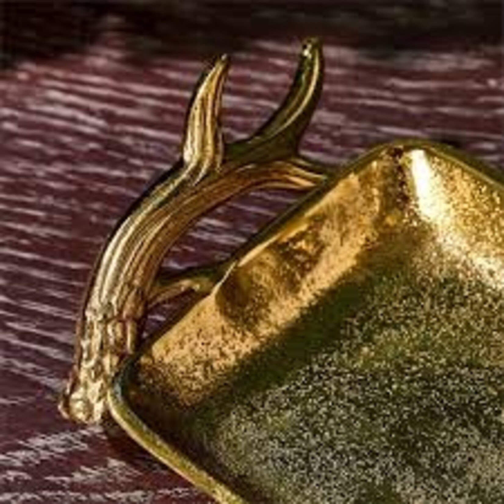 Two's Company Gold Stag Antlers Serving Tray Large